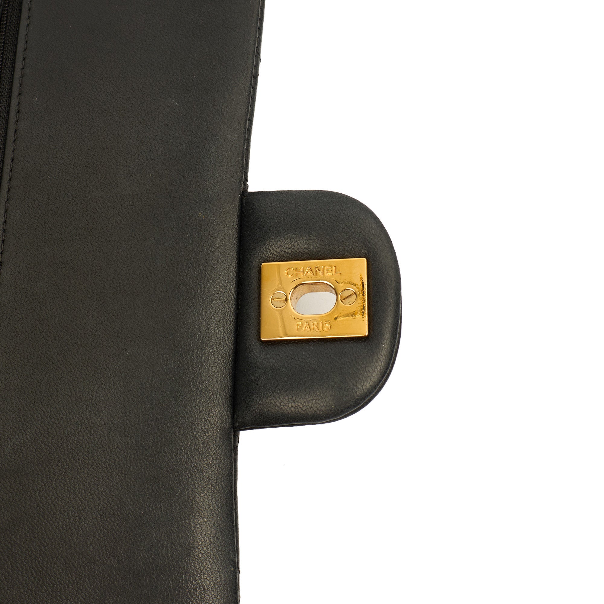 Chanel Classic Double Flap - Medium in Black, Lambskin Leather
