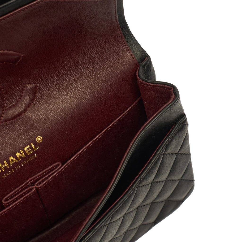 Chanel Classic Double Flap - Medium in Black, Lambskin Leather