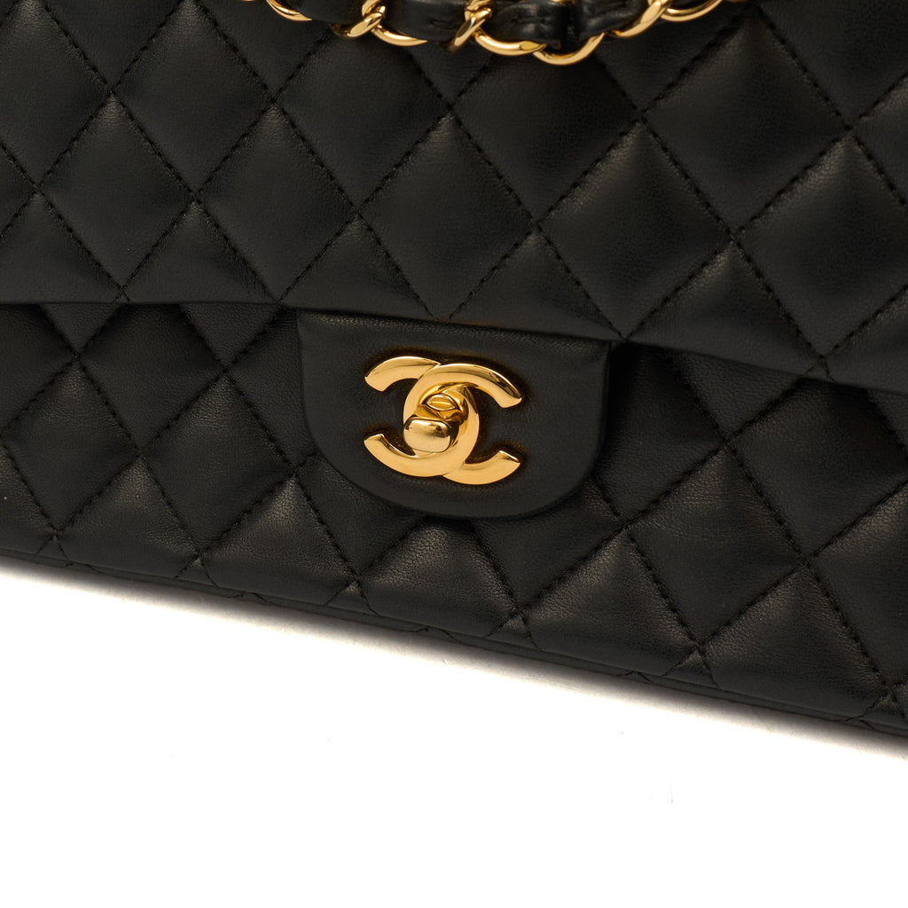Chanel Classic Double Flap - Medium in Black, Lambskin Leather
