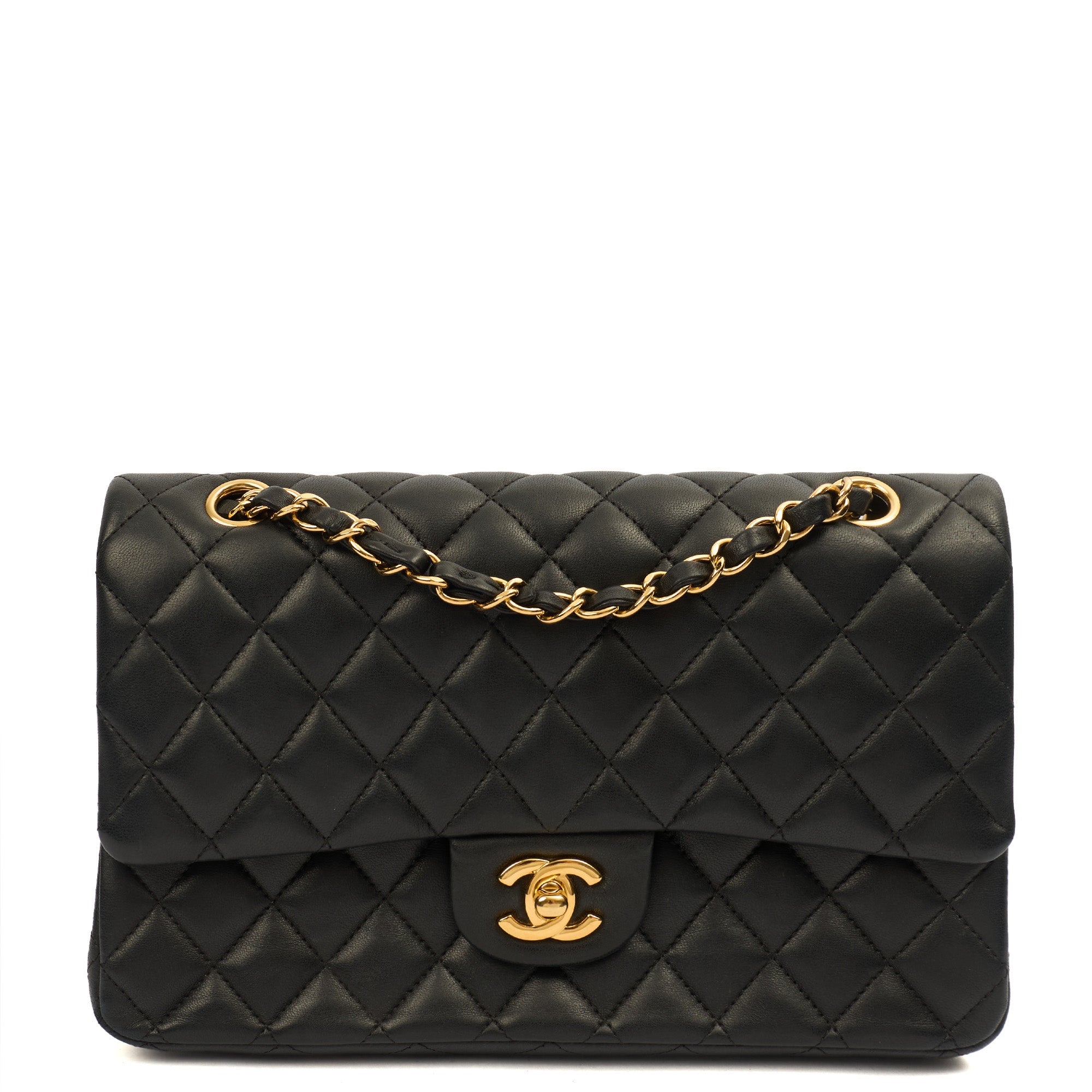 Chanel Classic Double Flap - Medium in Black, Lambskin Leather