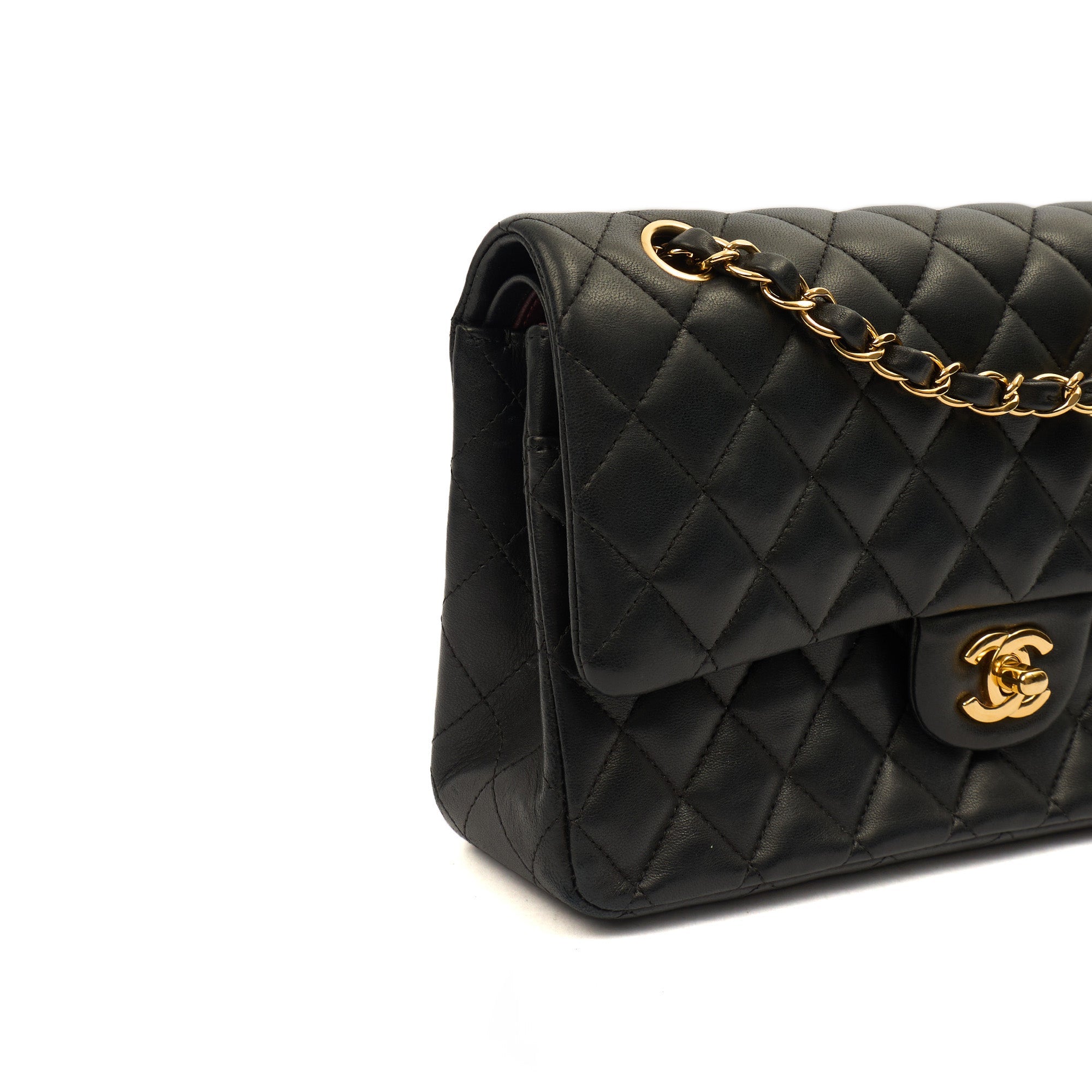 Chanel Classic Double Flap - Medium in Black, Lambskin Leather
