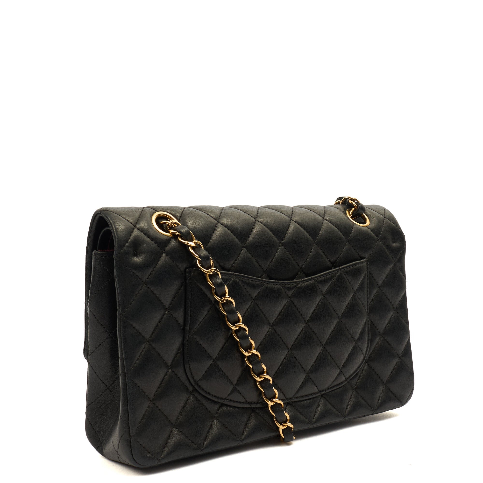Chanel Classic Double Flap - Medium in Black, Lambskin Leather