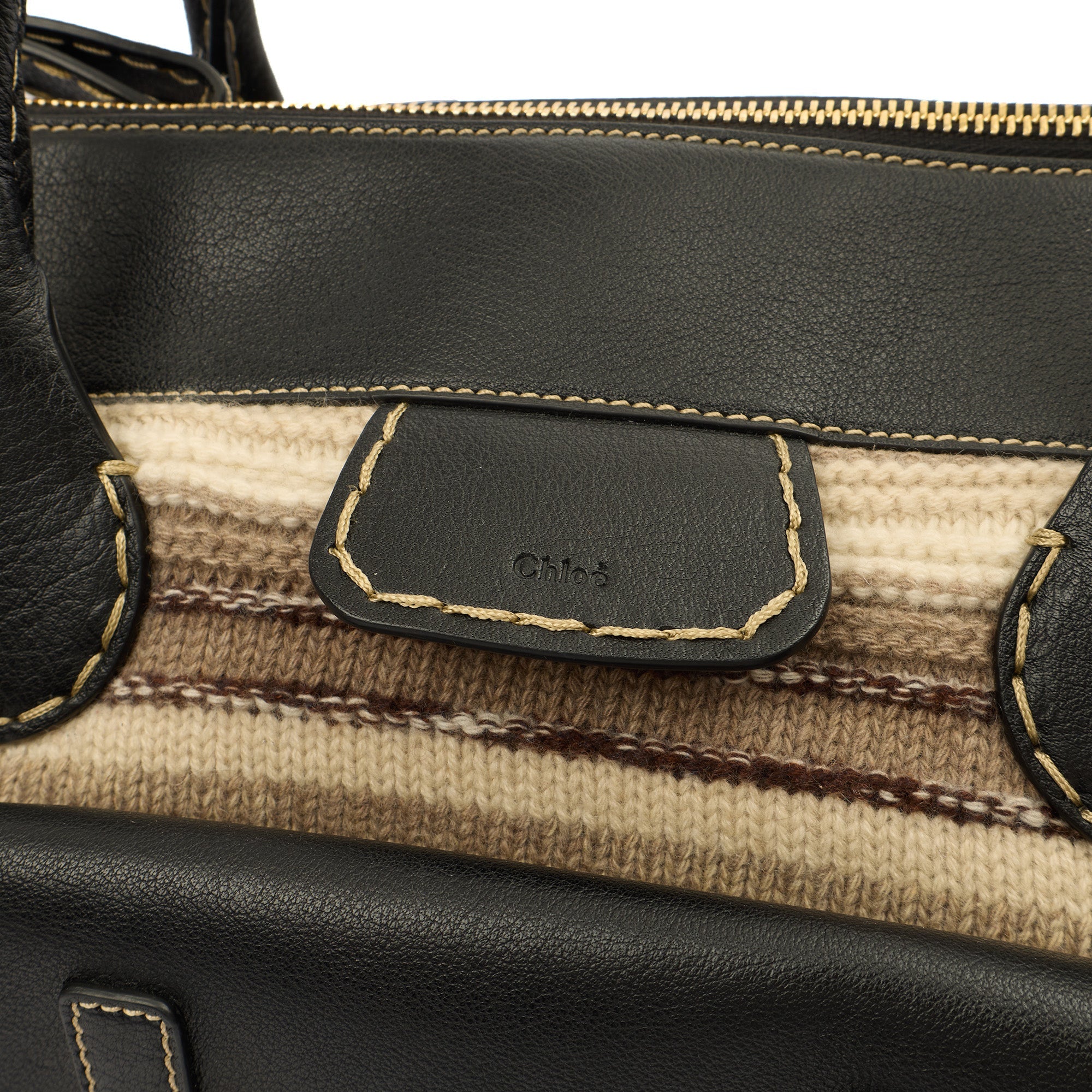 Chloe Tote Edith - Shoulder Bag in Neutral, Fabric