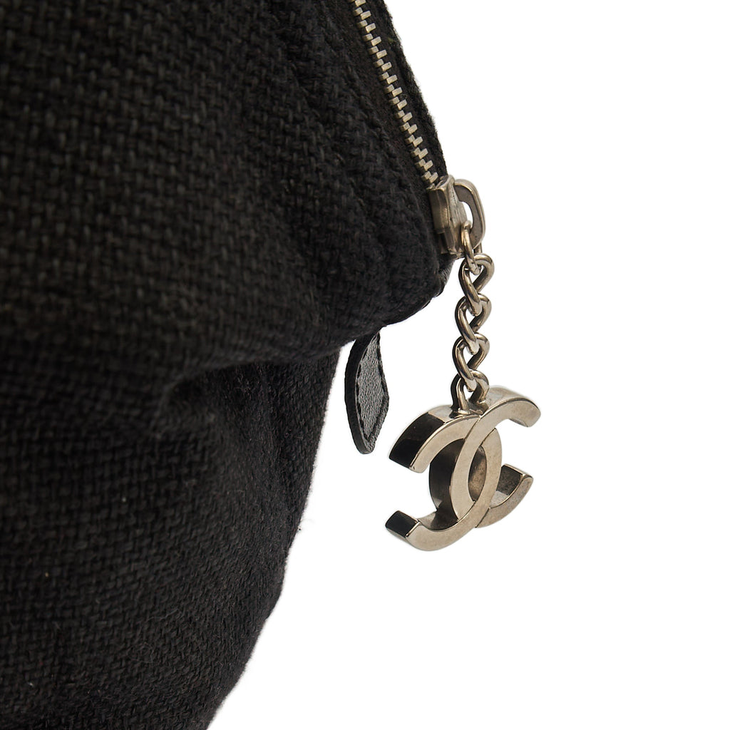 Chanel Top Handle Bowler in Black, Fabric