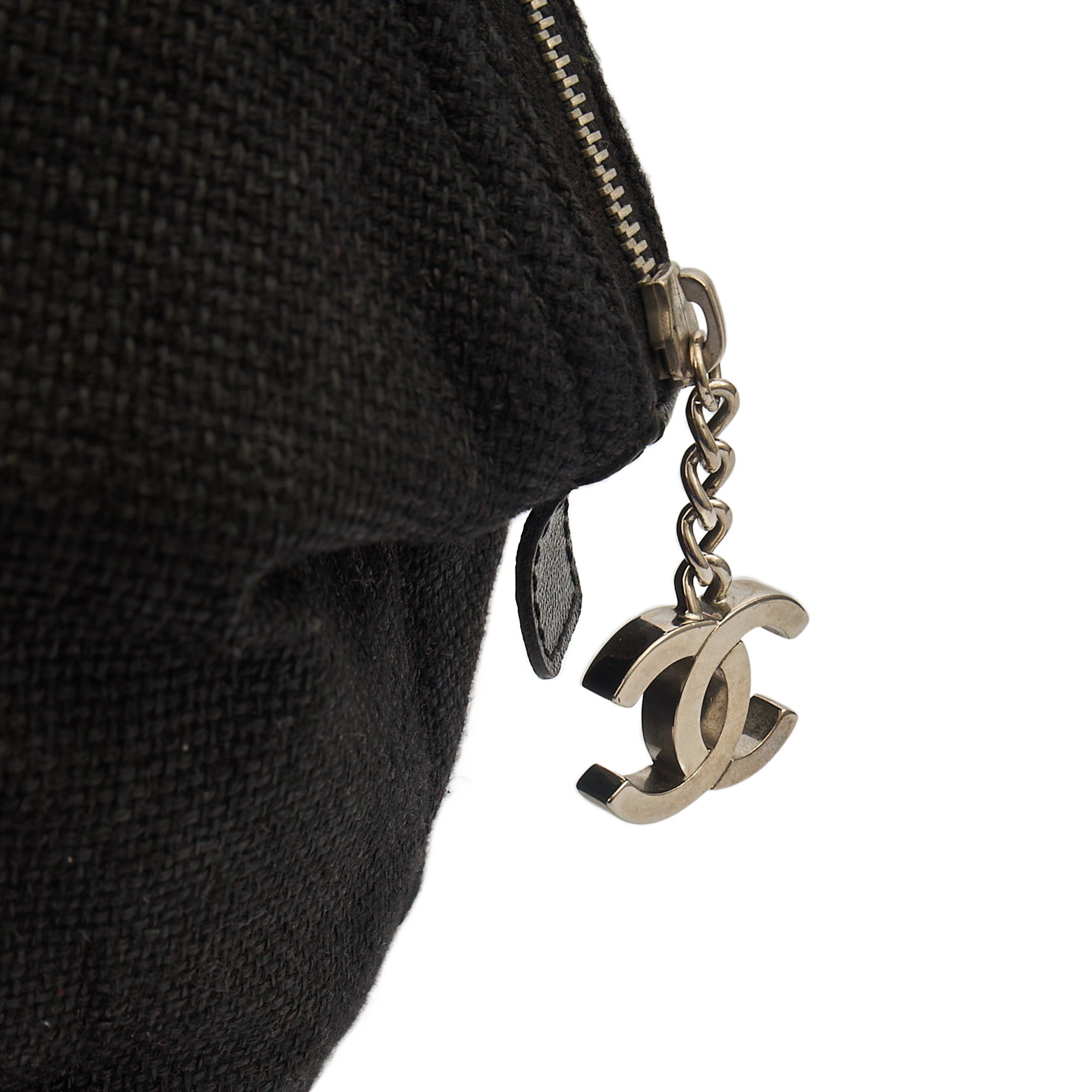 Chanel Top Handle Bowler in Black, Fabric