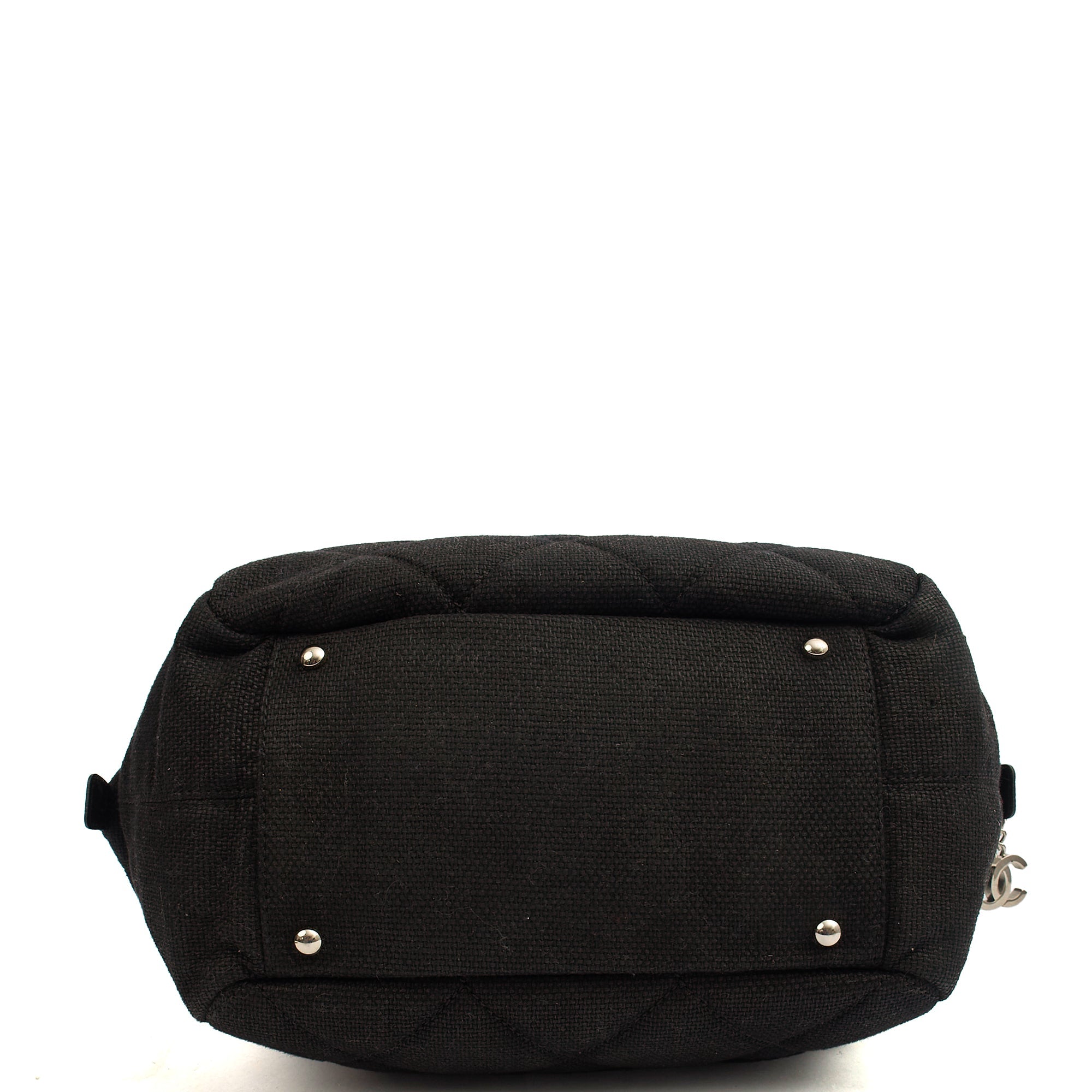Chanel Top Handle Bowler in Black, Fabric