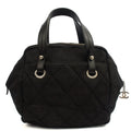 Chanel Top Handle Bowler in Black, Fabric