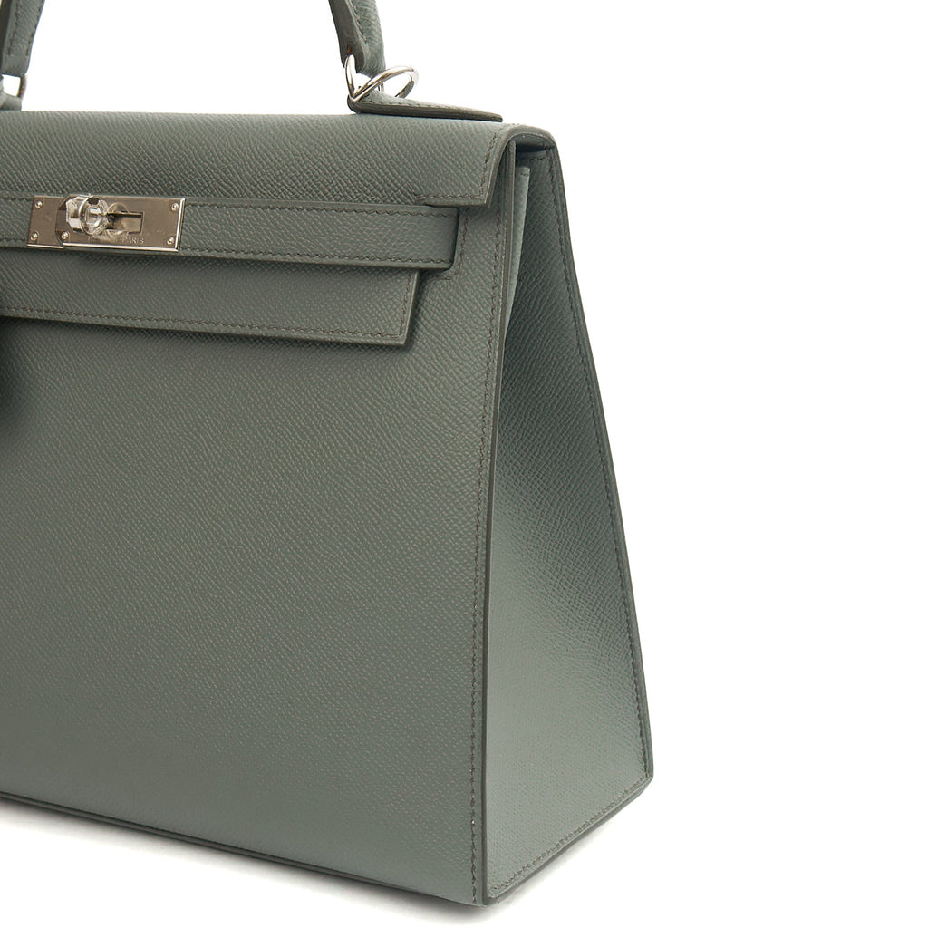 Hermes Tote Kelly 28 in Verte Amande, Epsom Leather