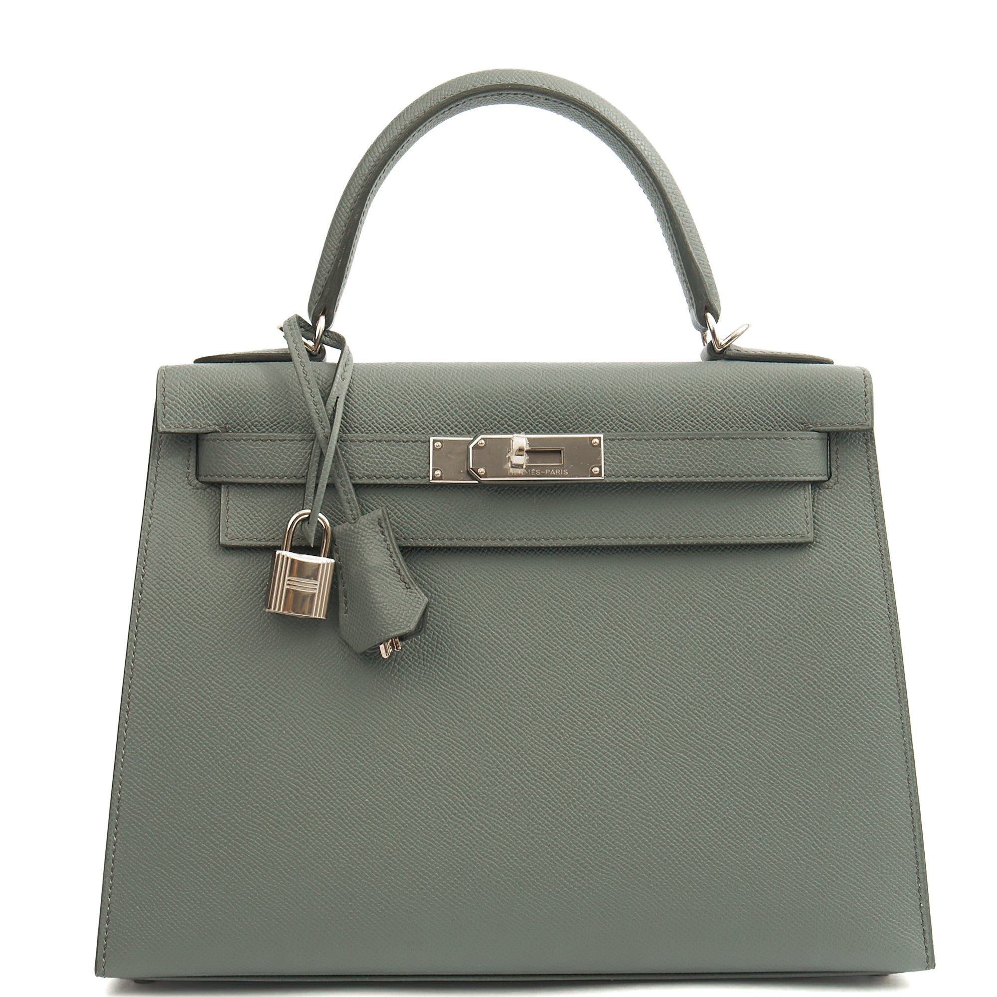 Hermes Tote Kelly 28 in Verte Amande, Epsom Leather