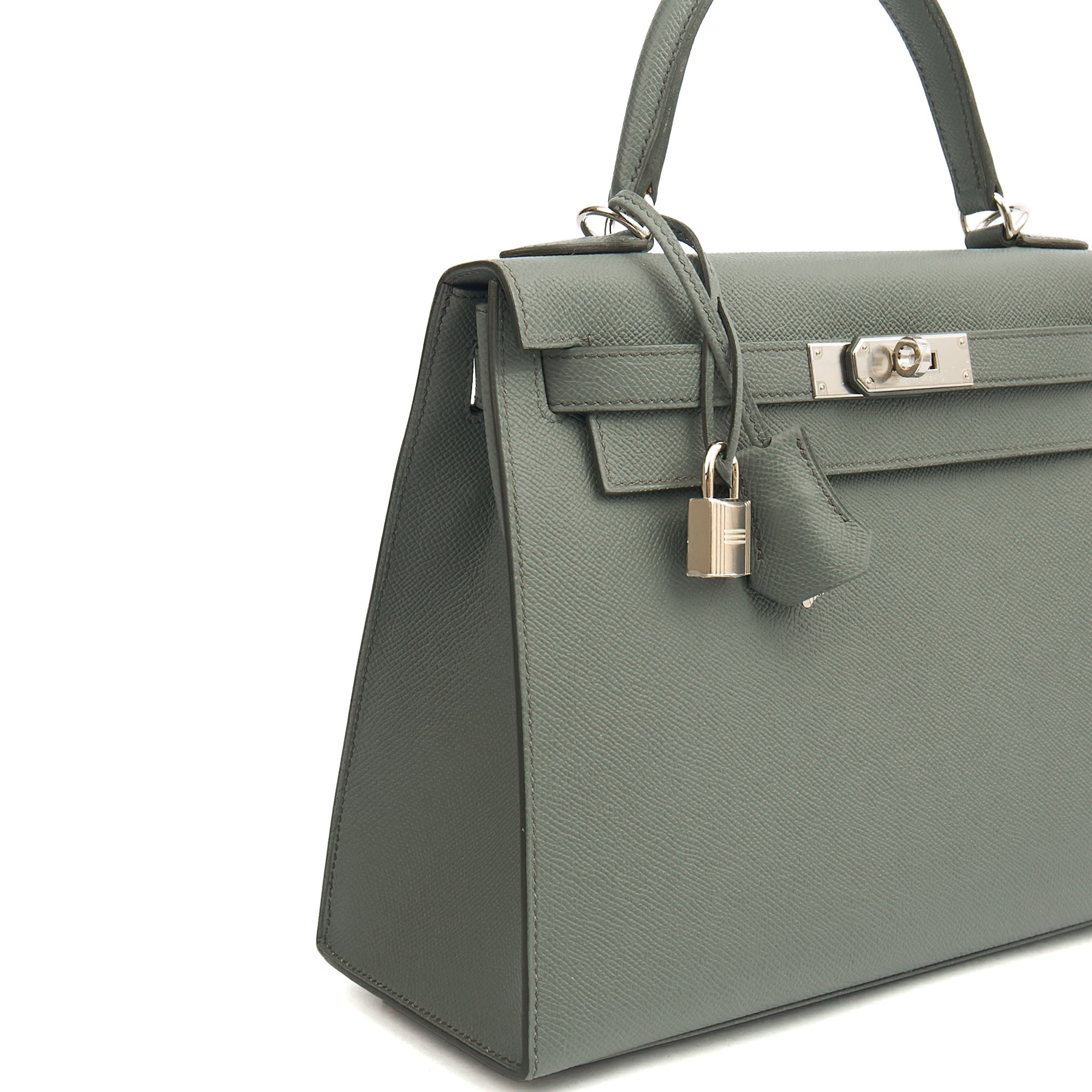 Hermes Tote Kelly 28 in Verte Amande, Epsom Leather