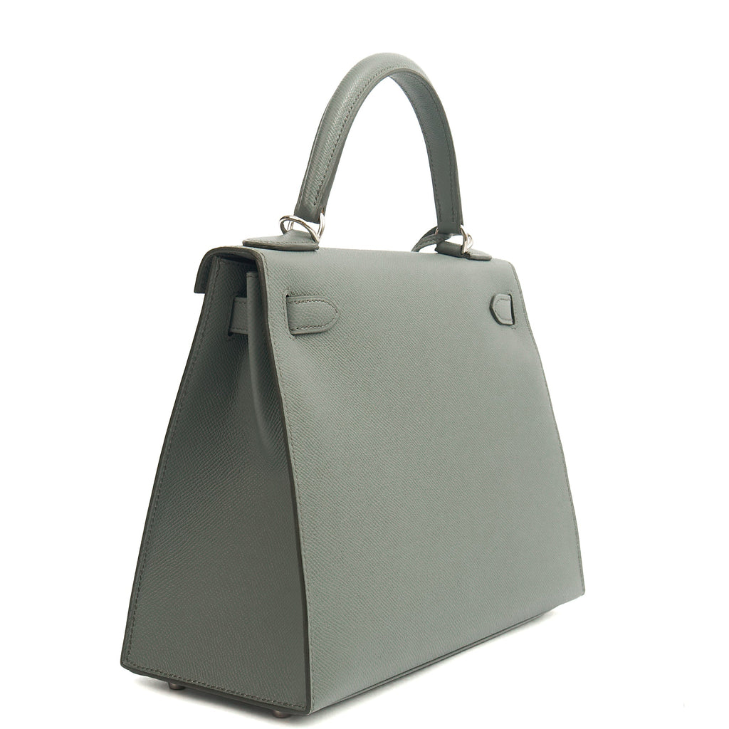 Hermes Tote Kelly 28 in Verte Amande, Epsom Leather
