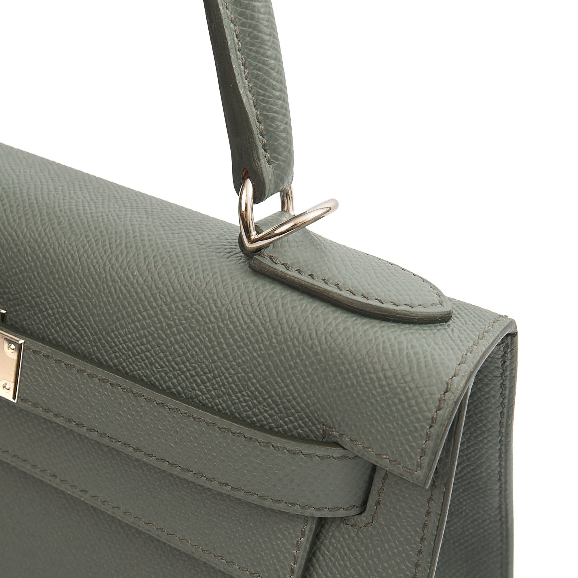 Hermes Tote Kelly 28 in Verte Amande, Epsom Leather