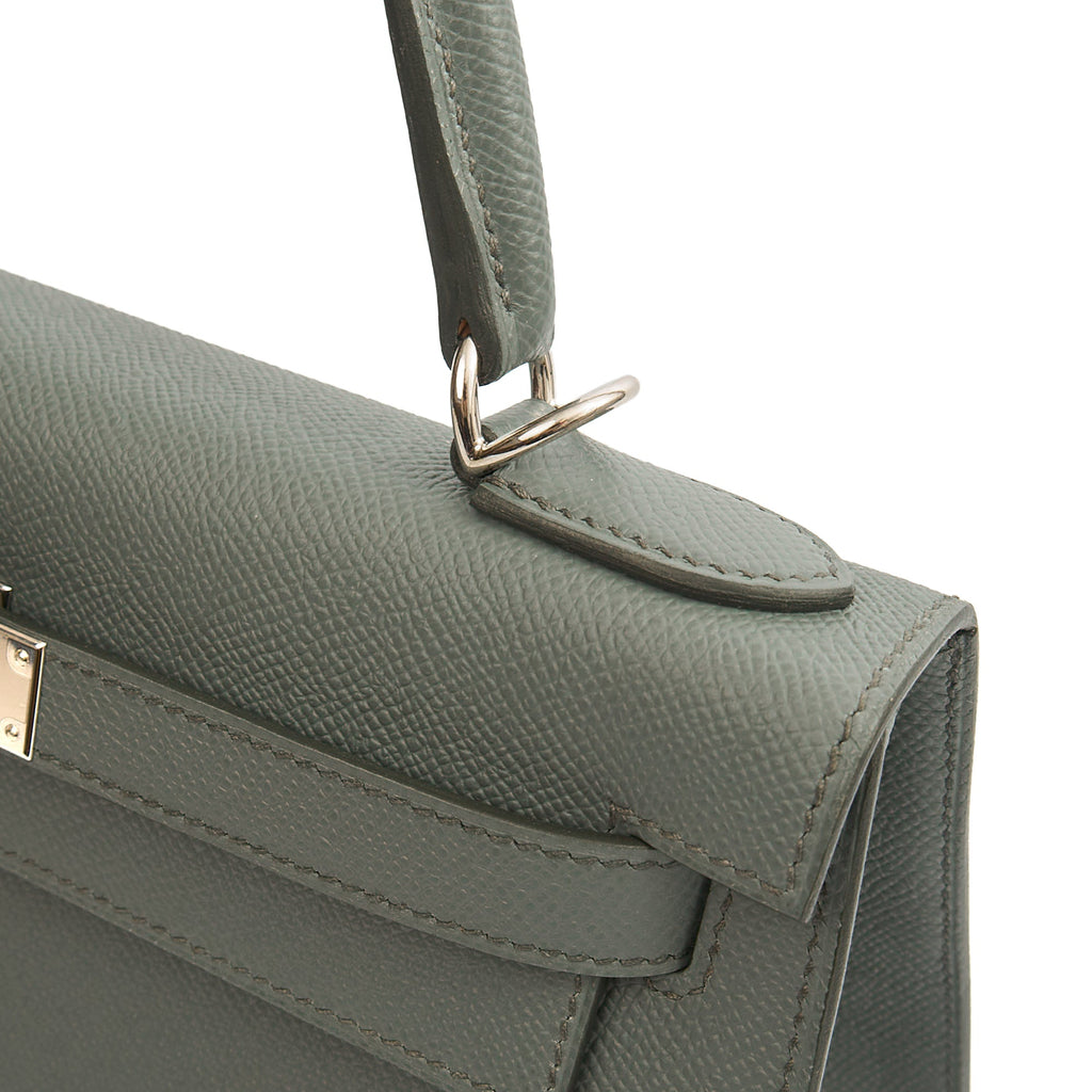 Hermes Tote Kelly 28 in Verte Amande, Epsom Leather