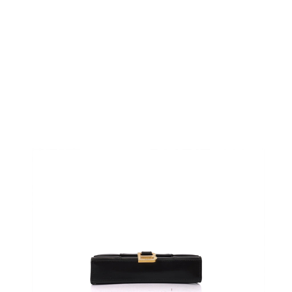 Balenciaga Shoulder Bag Hourglass Wallet on Chain in Black, Leather