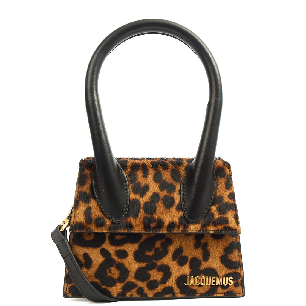 Jacquemus Top Handle Le Chiquito Moyen in Brown, Leather