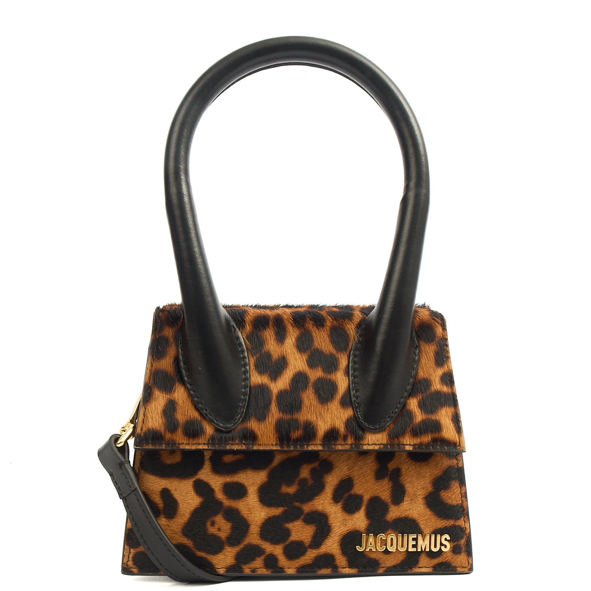 Jacquemus Top Handle Le Chiquito Moyen in Brown, Leather