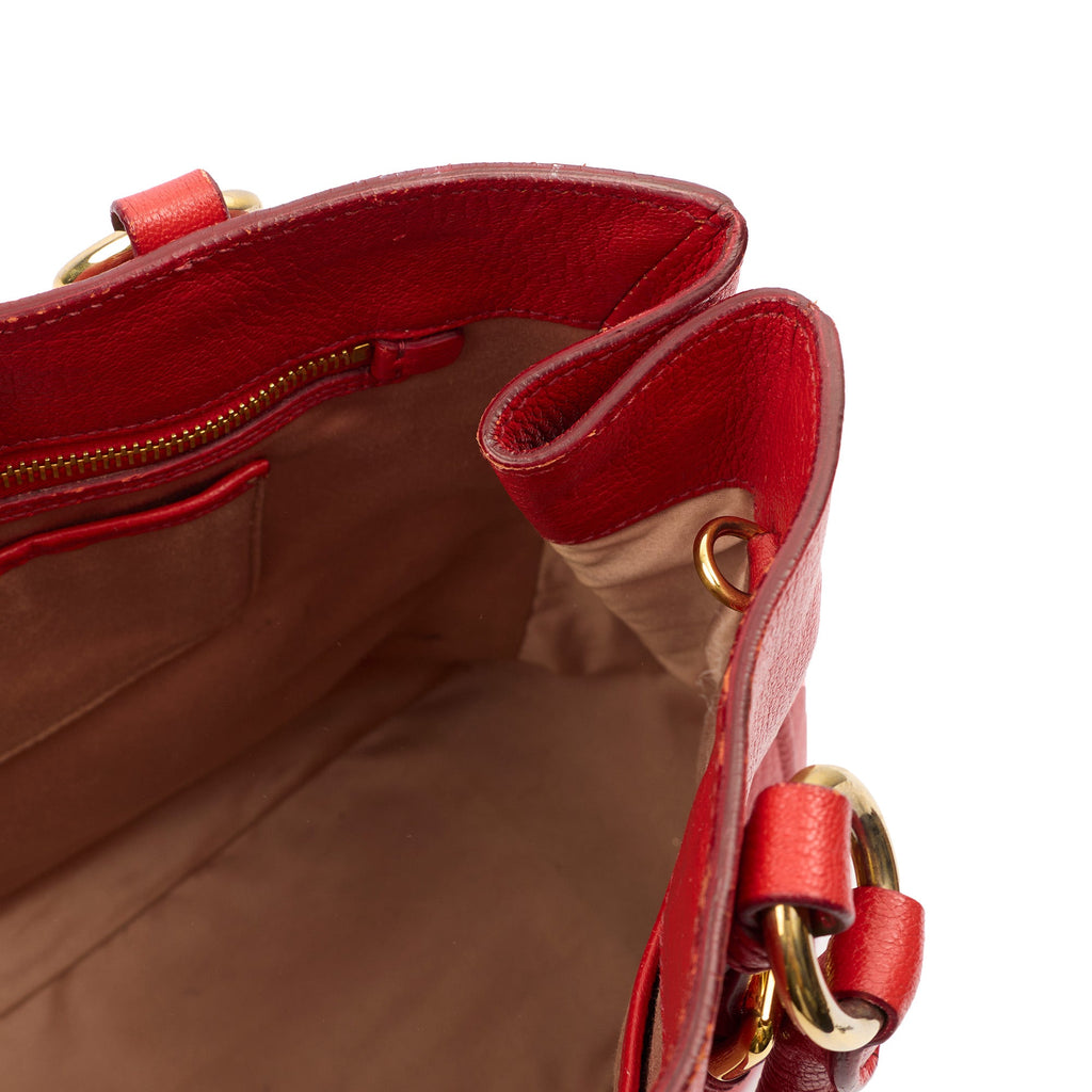 Miu Miu Shoulder Bag Tote in Red, Leather