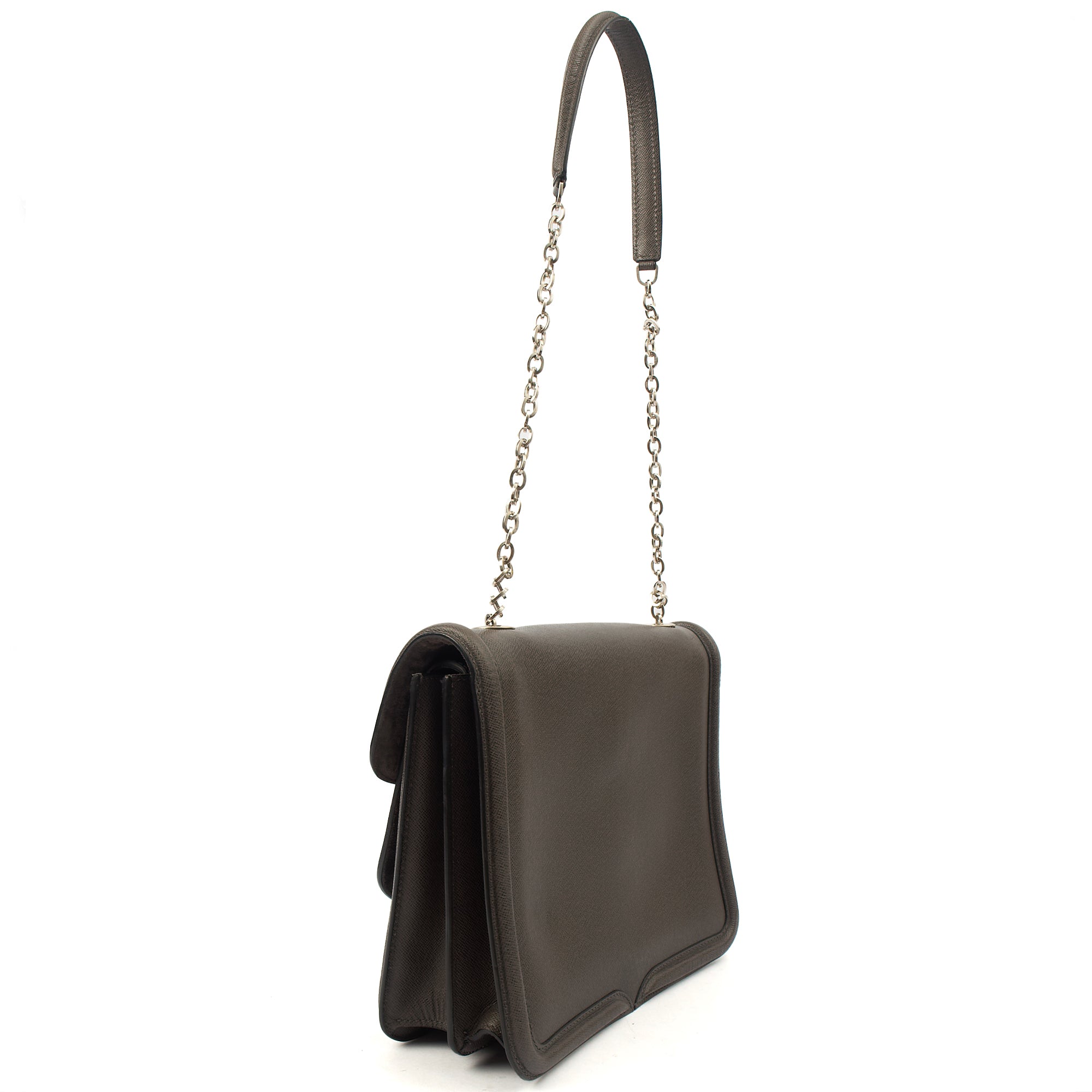 Alexander McQueen Shoulder Bag Heroine 21 in Grey, Leather