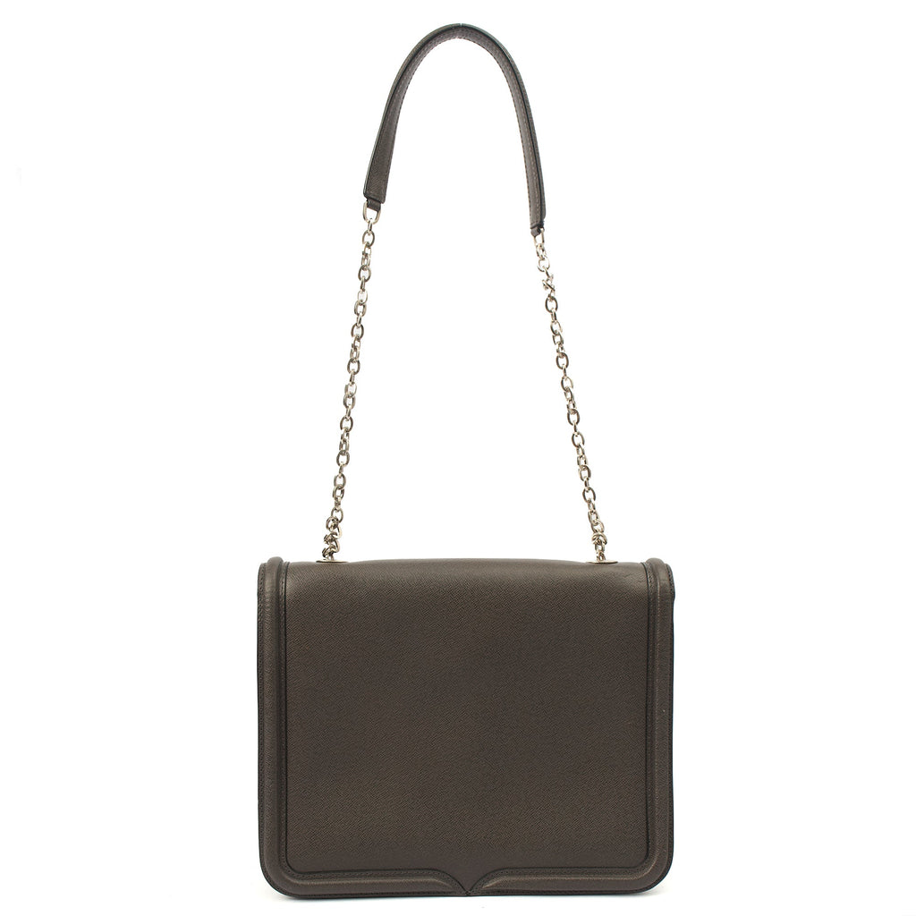 Alexander McQueen Shoulder Bag Heroine 21 in Grey, Leather