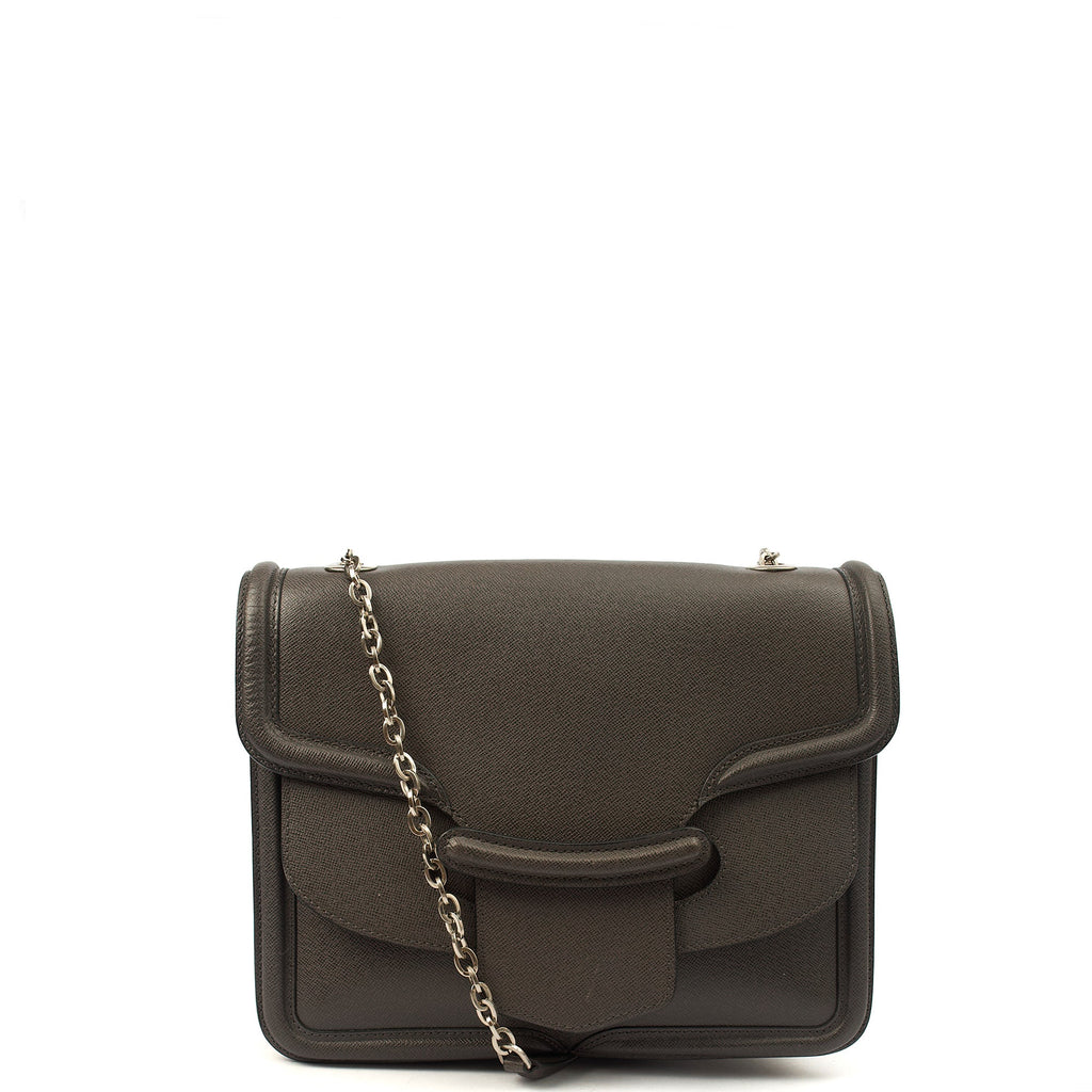 Alexander McQueen Shoulder Bag Heroine 21 in Grey, Leather