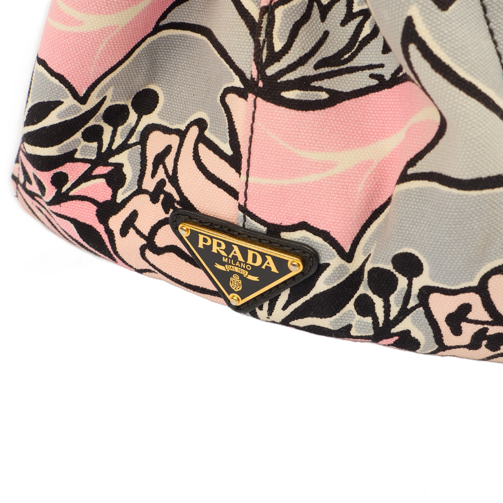Prada Tote Logo Tote Bag in Pink, Canvas