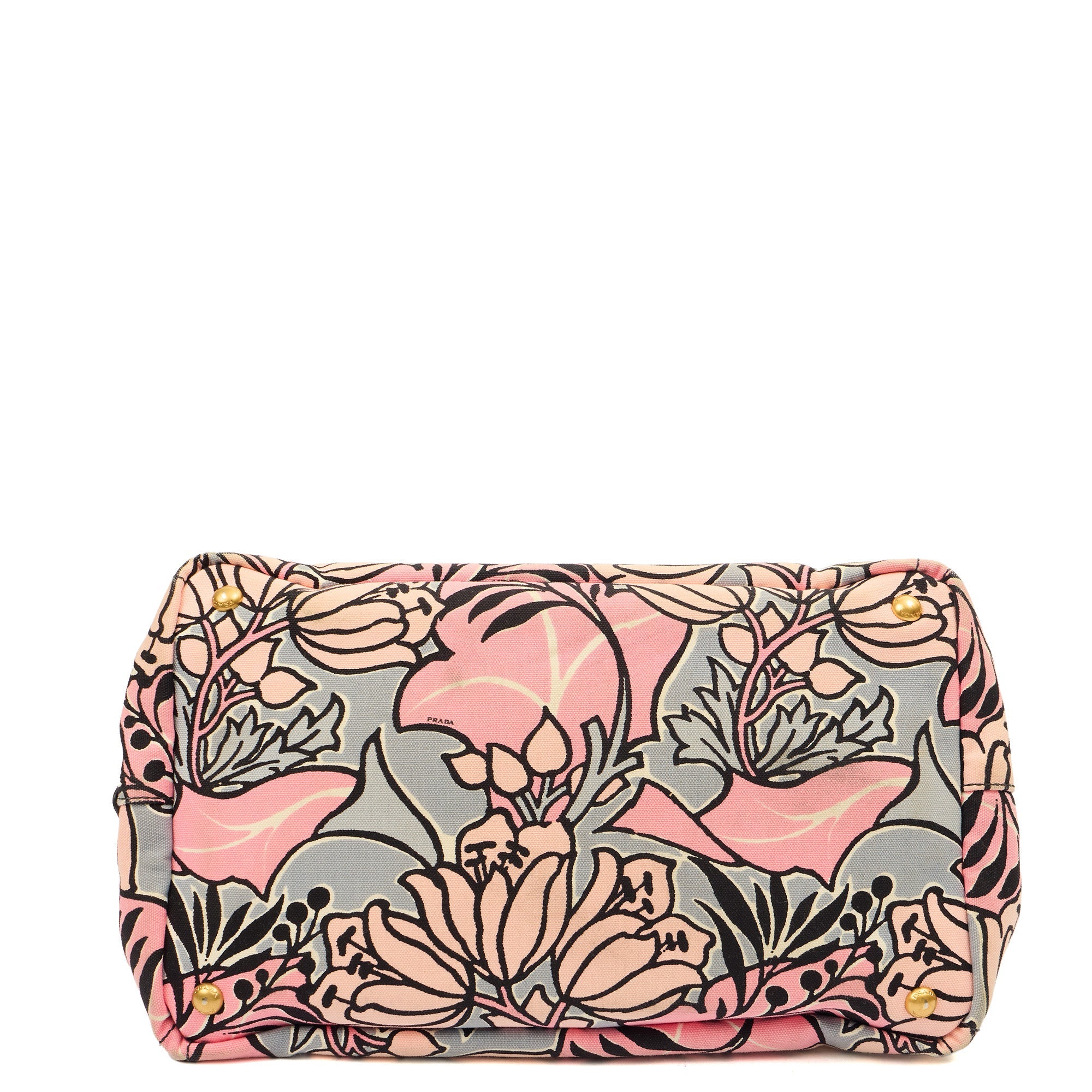 Prada Tote Logo Tote Bag in Pink, Canvas