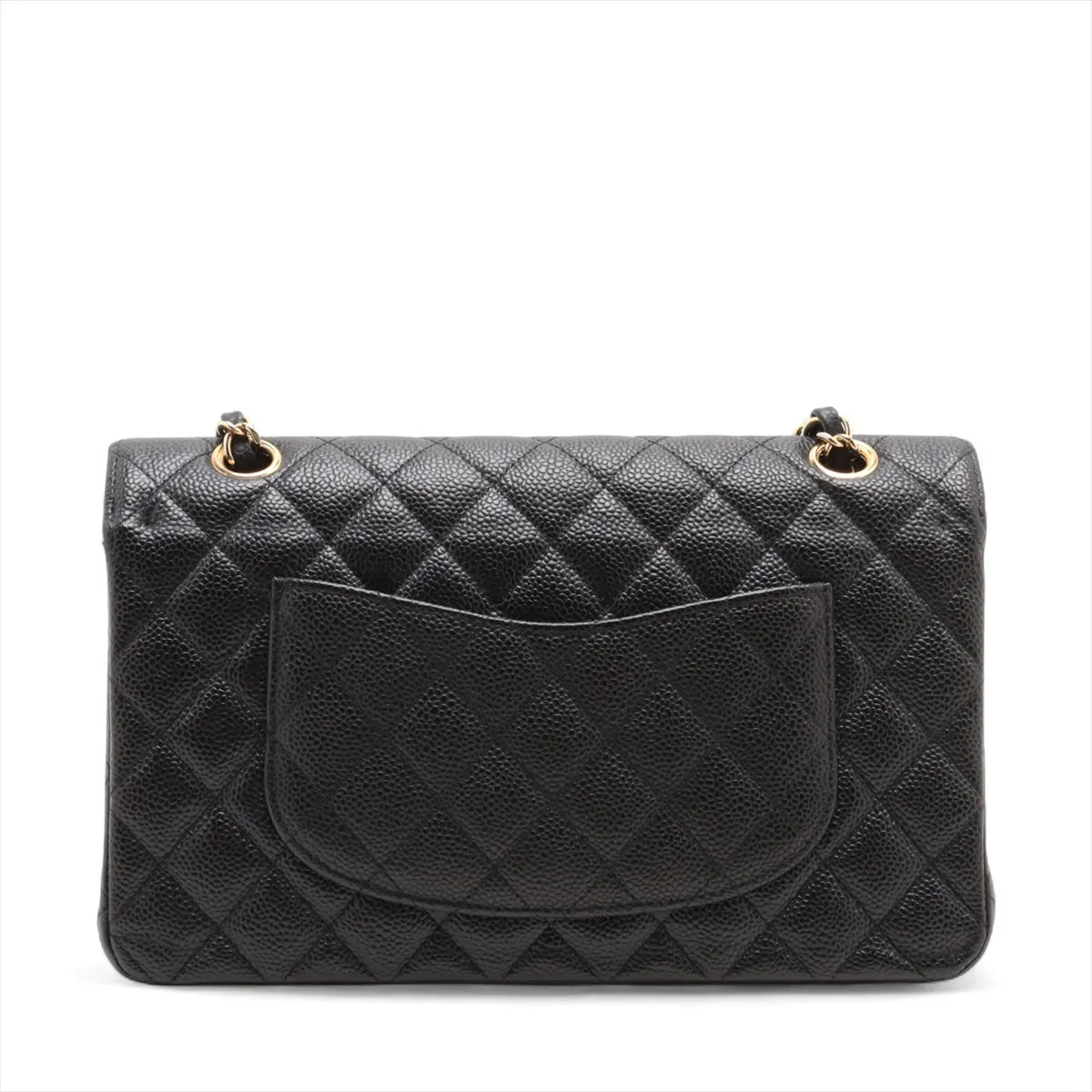 Chanel Medium/Large Caviar Double Classic Flap Black GHW