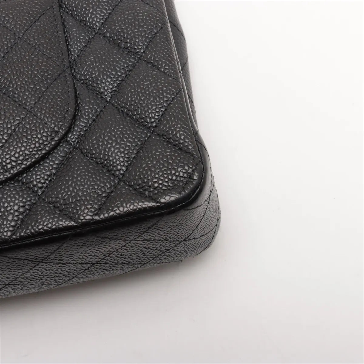 Chanel Medium/Large Caviar Double Classic Flap Black GHW