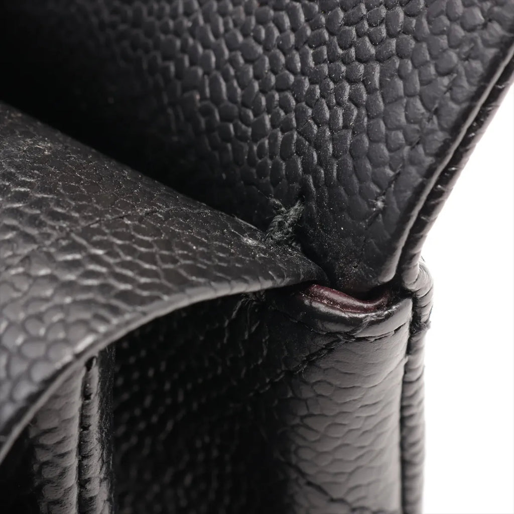 Chanel Medium/Large Caviar Double Classic Flap Black GHW