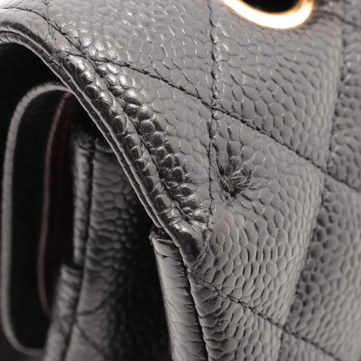 Chanel Medium/Large Caviar Double Classic Flap Black GHW
