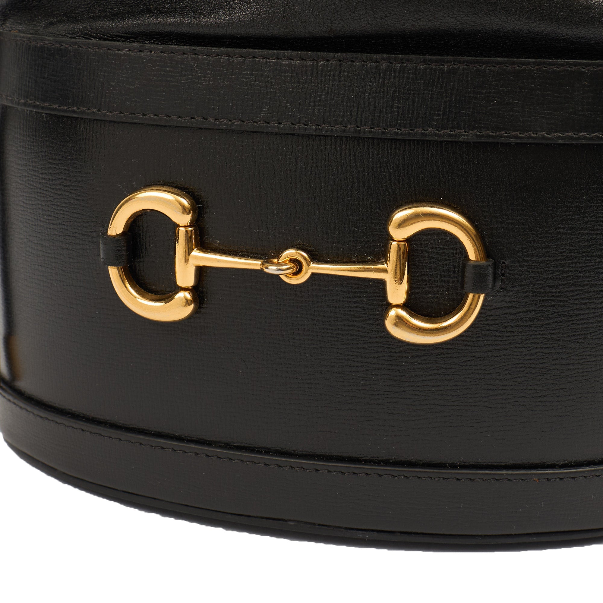 Gucci Bucket Bag Horsebit 1955 Shoulder Bag in Black, Leather