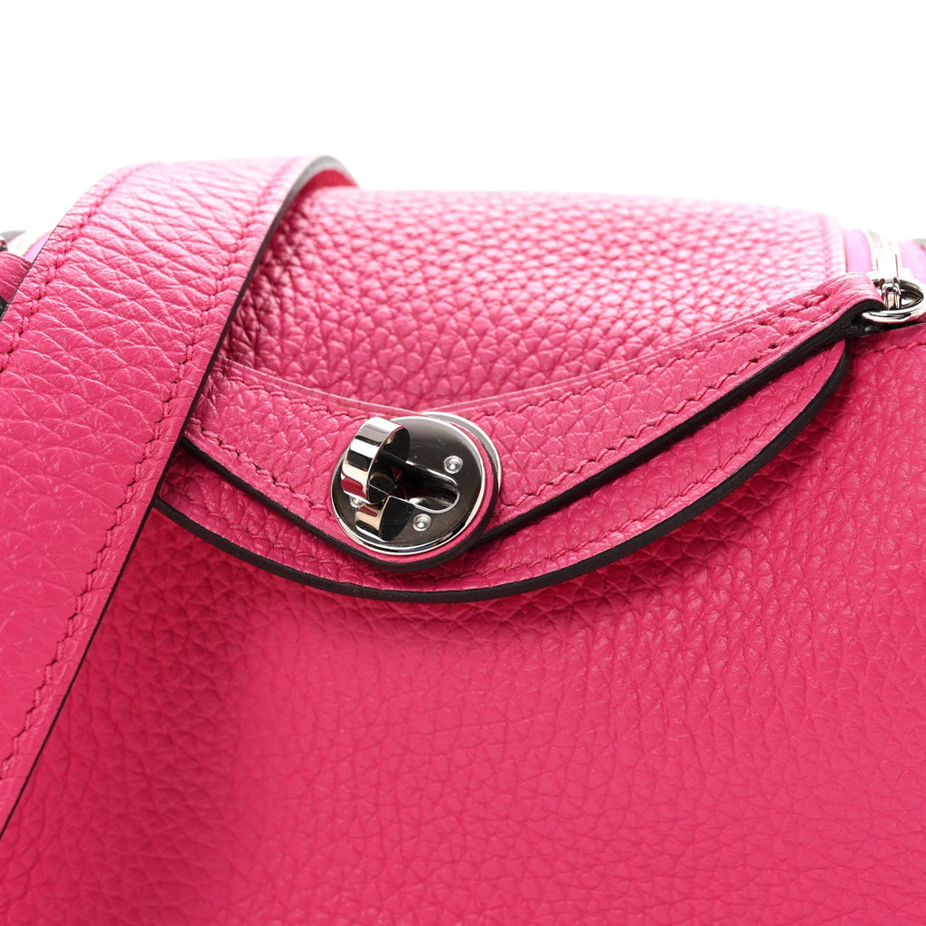 Taurillon Clemence Mini Lindy 20 Rose Extreme