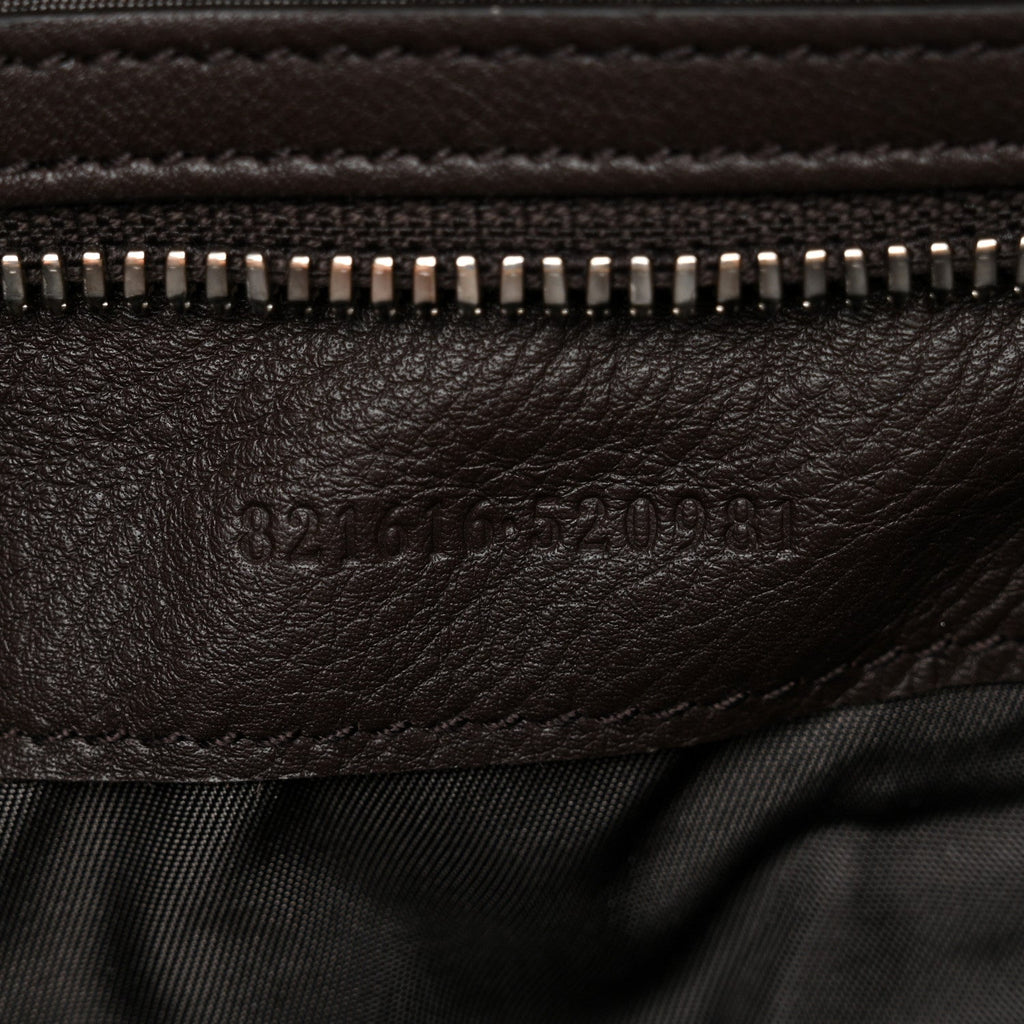 GG Monogram Large Crossbody Bag Dark Brown