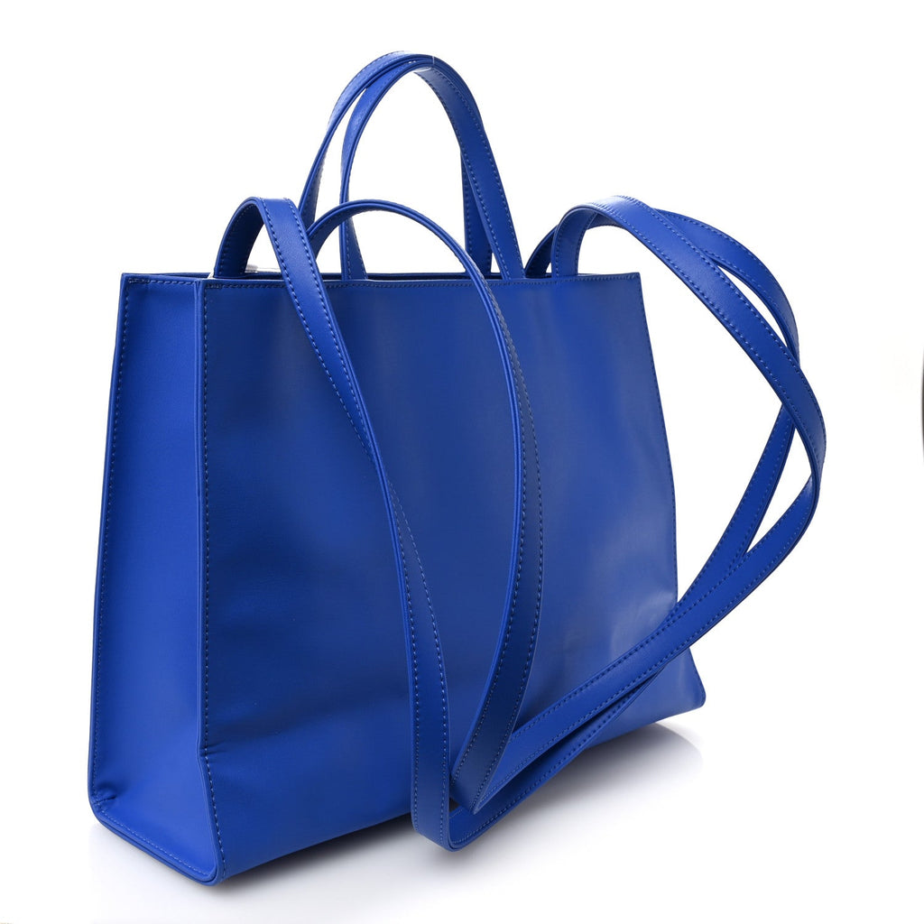 Vegan Leather Medium Shopping Bag Painters Tape