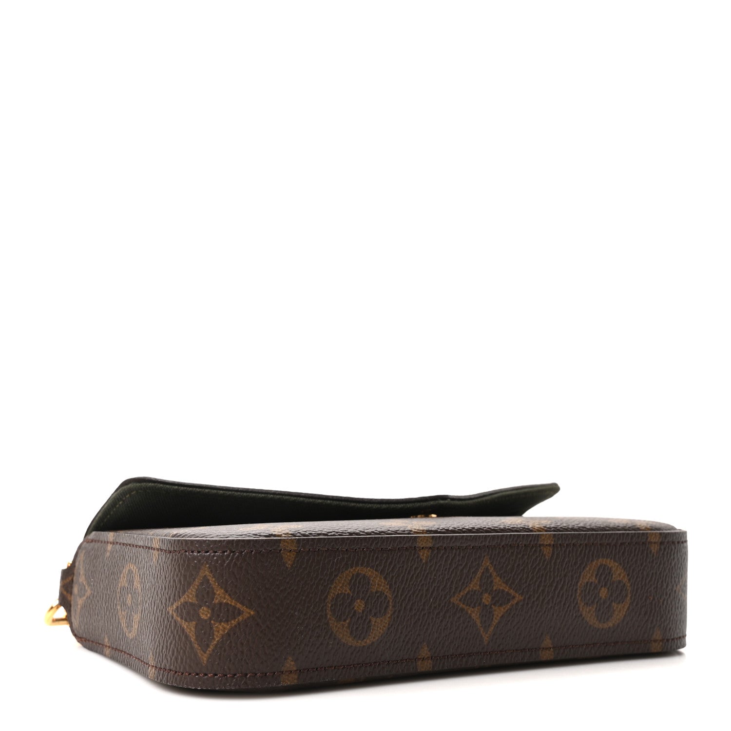 Monogram Felicie Strap & Go Kaki
