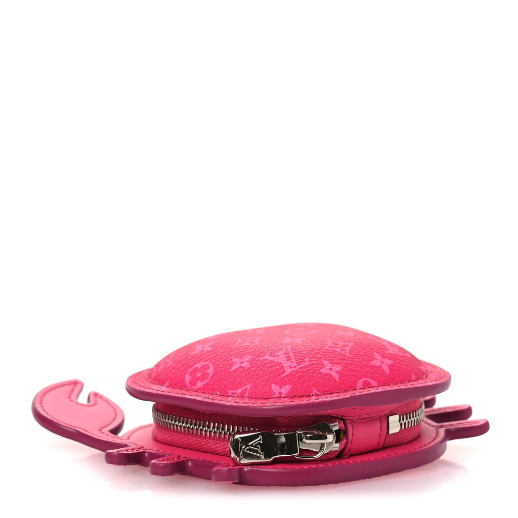 Monogram Crab Bag Charm Rose Pondichery