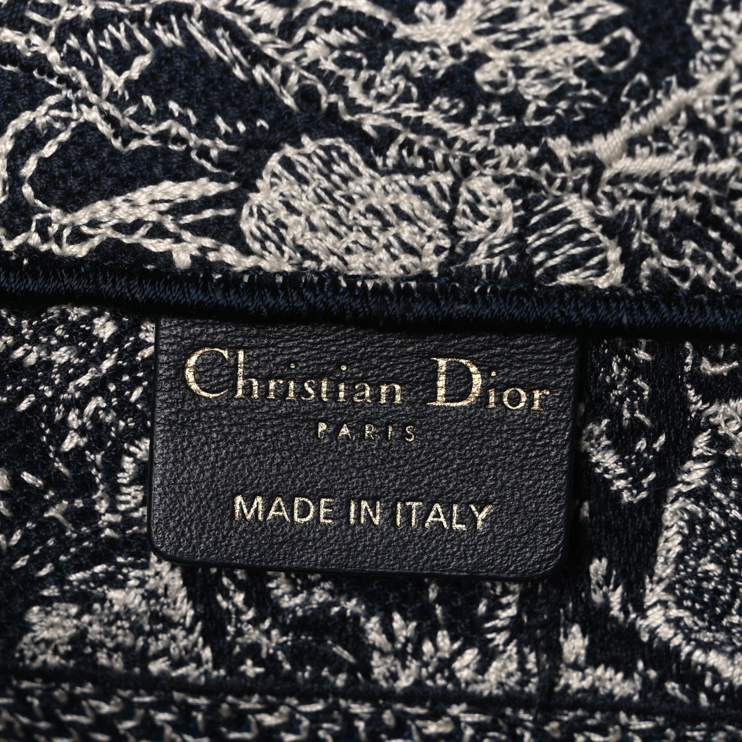 Canvas Embroidered Small Dioriviera Toile De Jouy Book Tote Blue