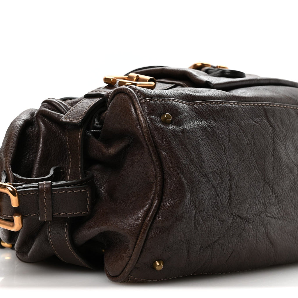 Calfskin Paddington Front Pocket Tote Chocolate