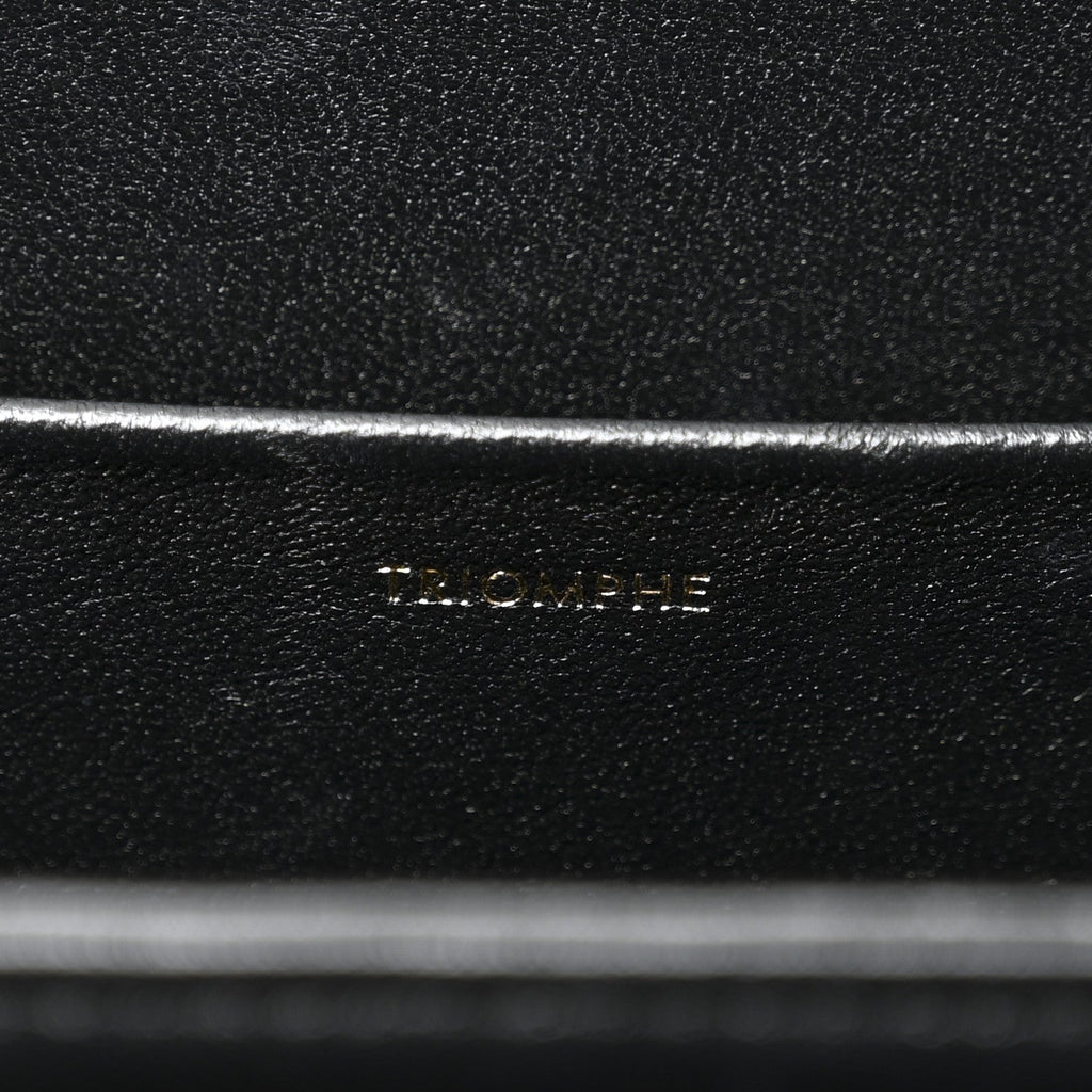 Shiny Calfskin Medium Triomphe Black