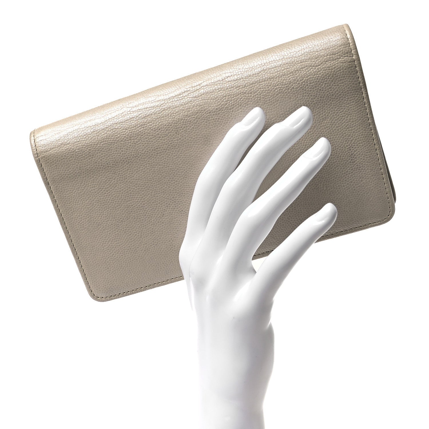 Caviar Sevruga Yen Wallet Silver