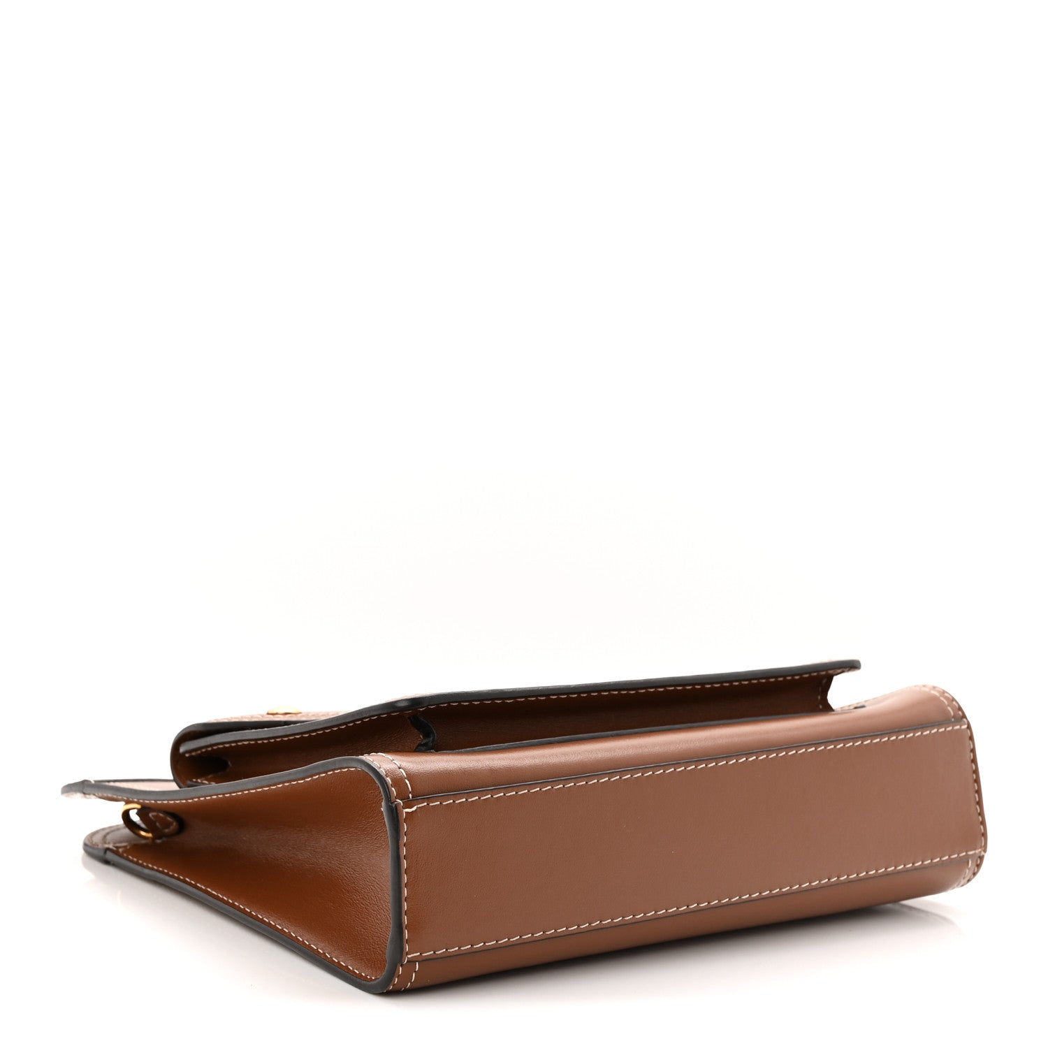 Smooth Calfskin Mini Pocket Bag Malt Brown