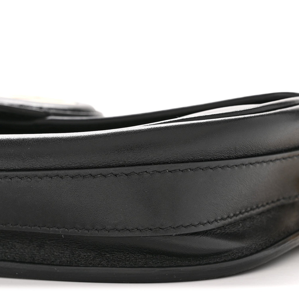 Box Calfskin East West Bobby Bag Black