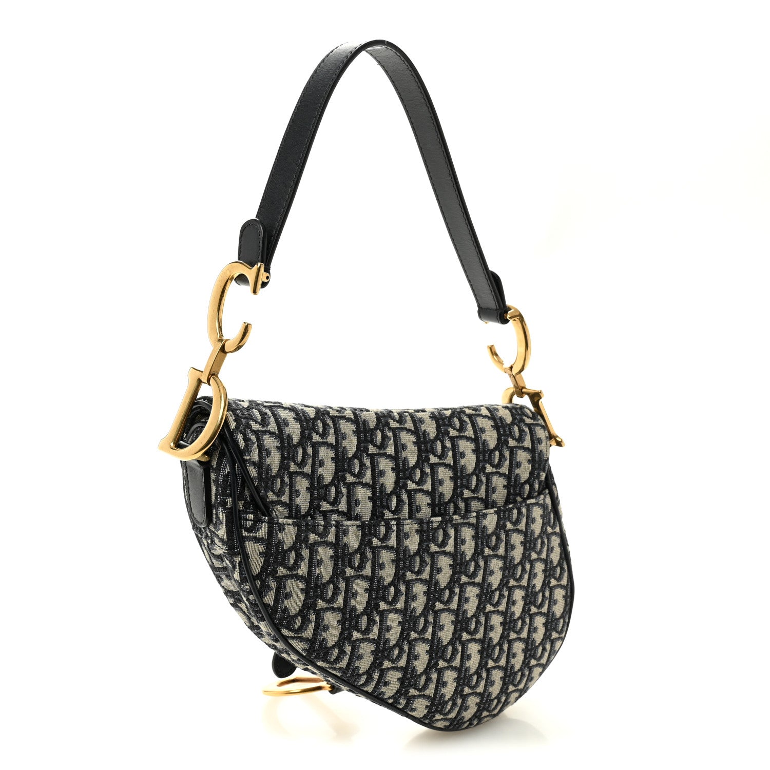 Oblique Saddle Bag Blue