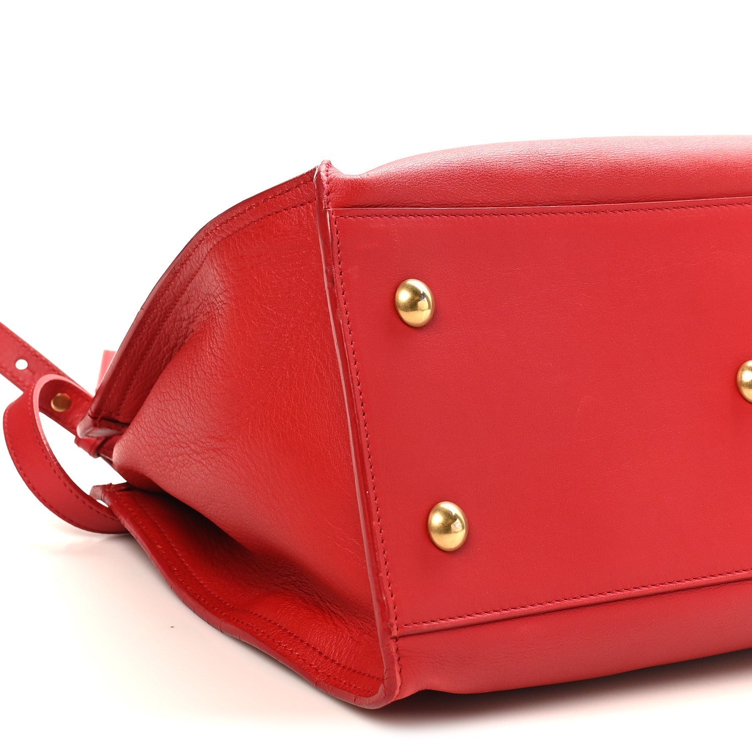 Calfskin Small Classic Y Cabas Red