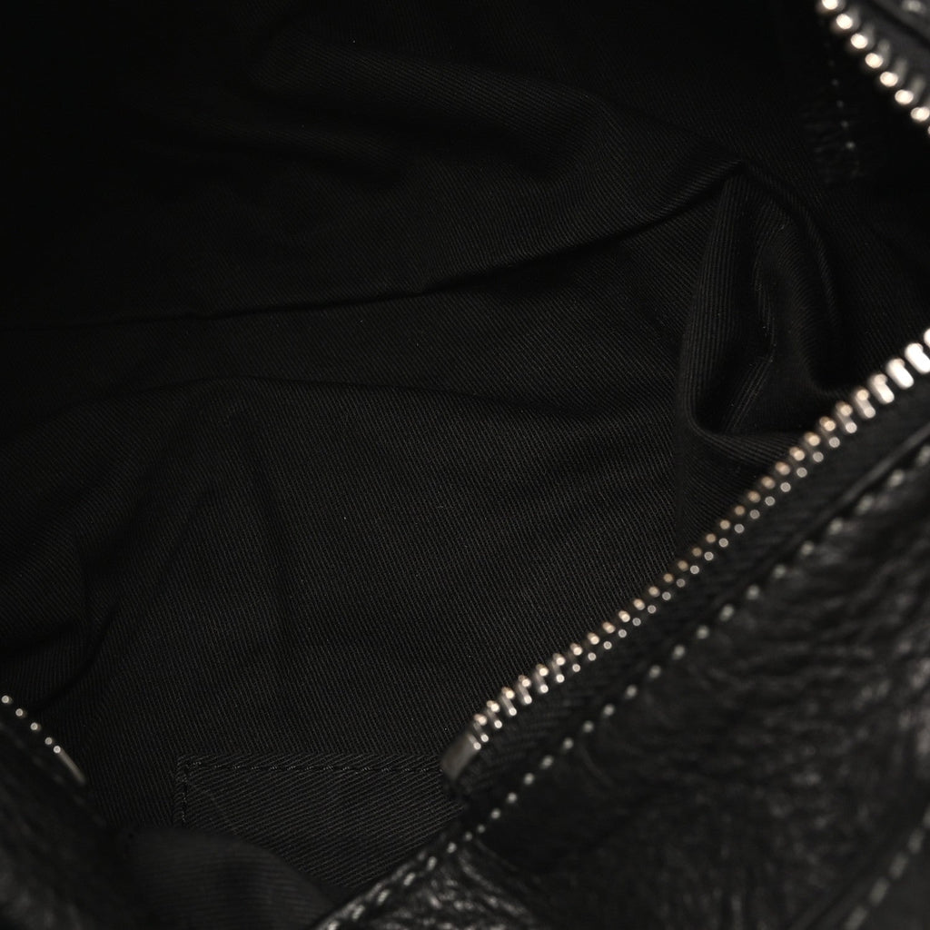Calfskin Medium Paddington Satchel Black