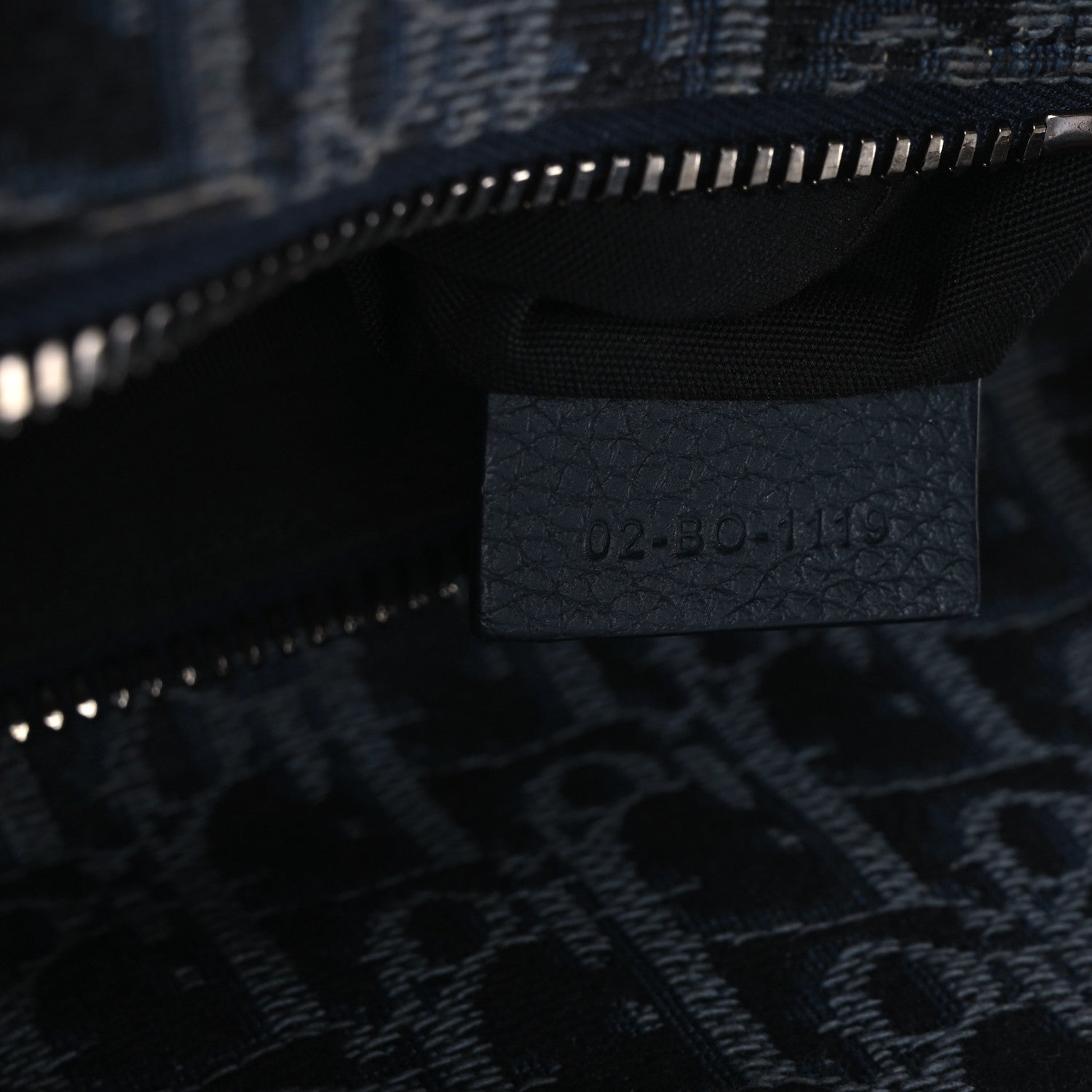 Oblique Mens Saddle Bag Black Blue