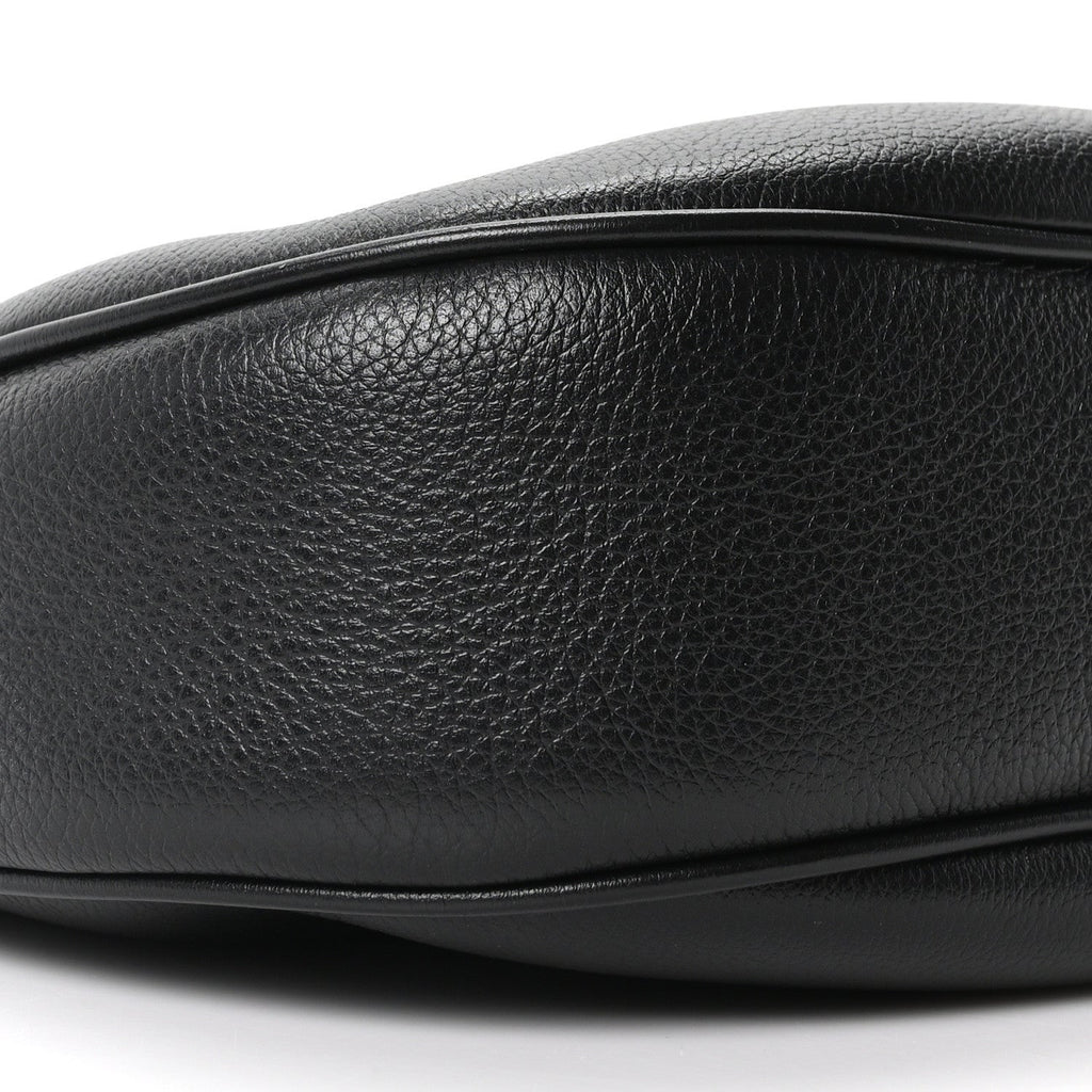 Supple Calfskin Cuir Triomphe Small Heloise Shoulder Bag Black