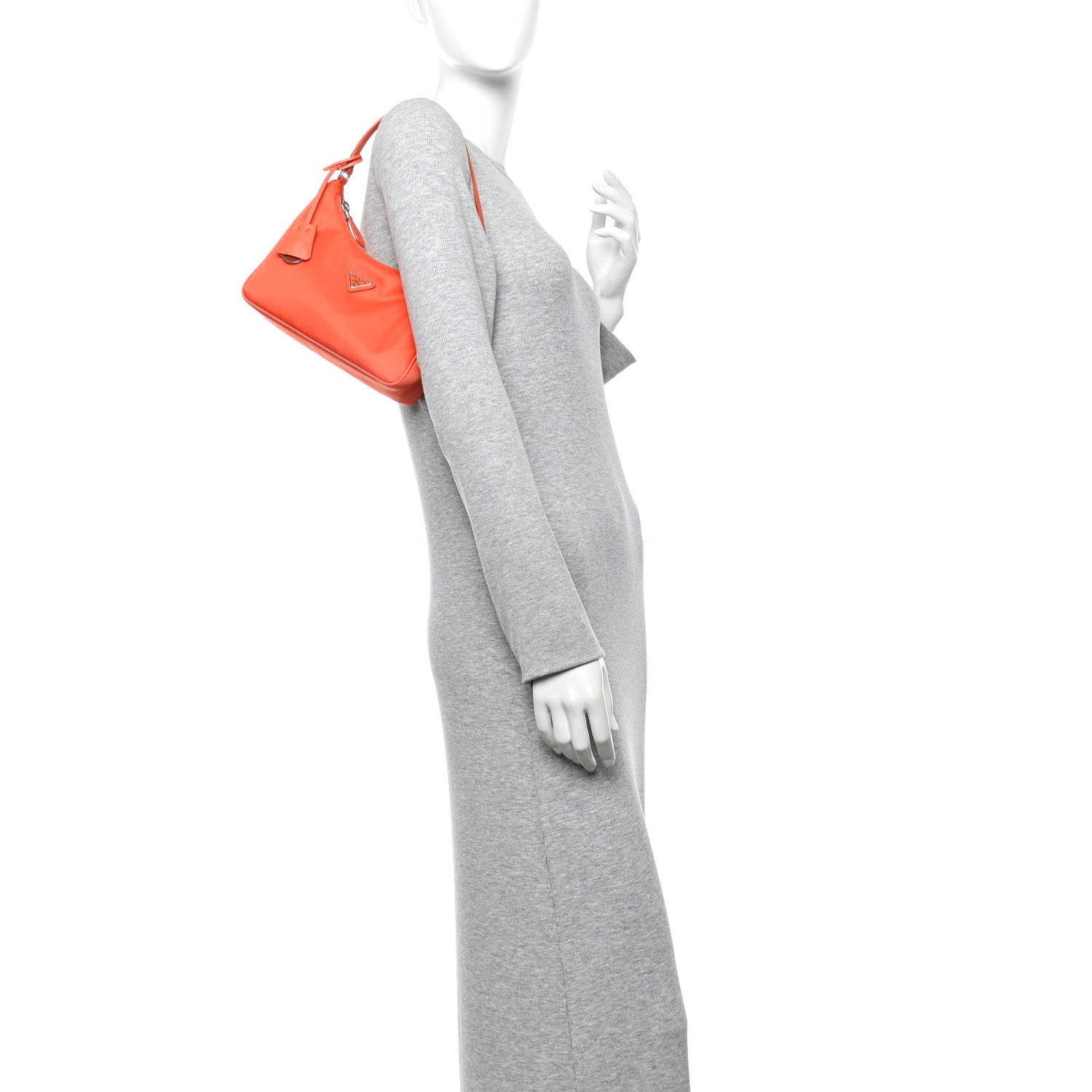 Re-Nylon Saffiano Mini Re-Edition 2005 Bag Arancio