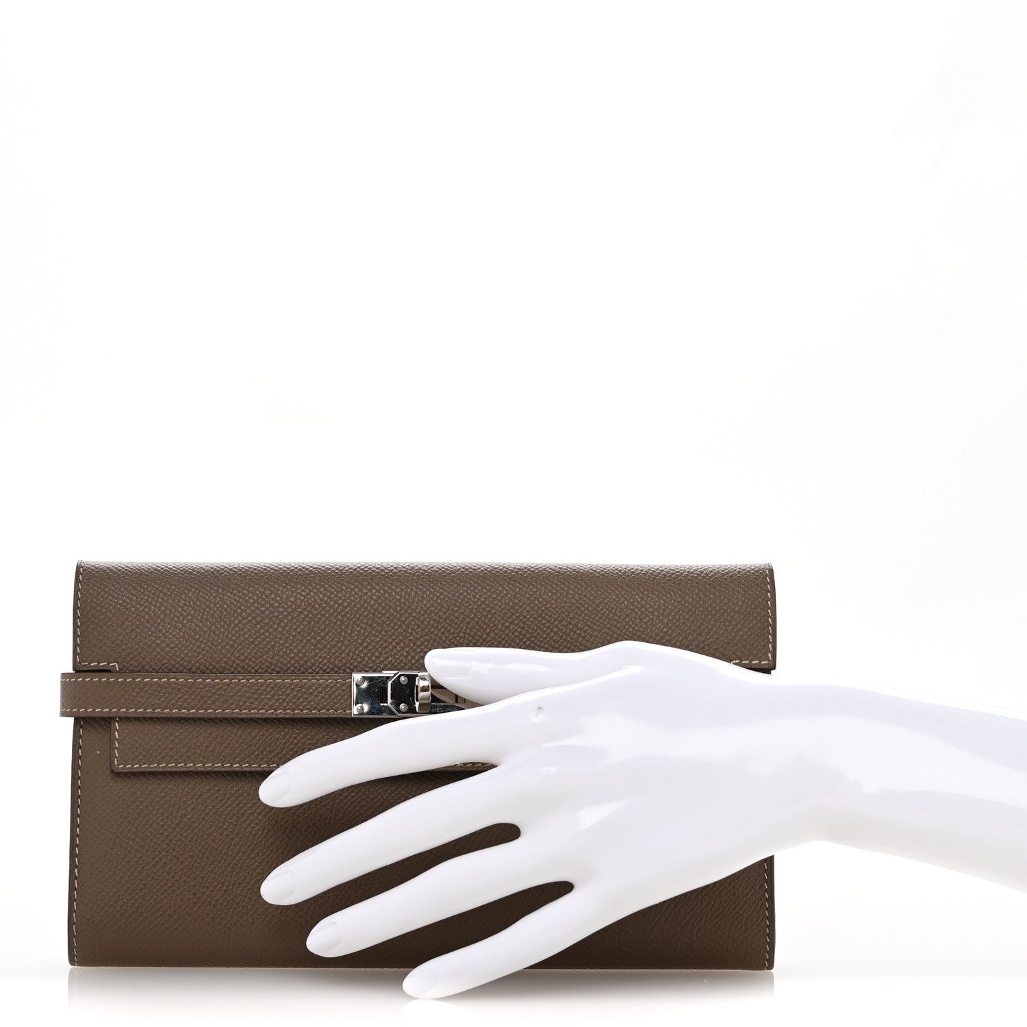 Epsom Kelly Longue Wallet  Etoupe