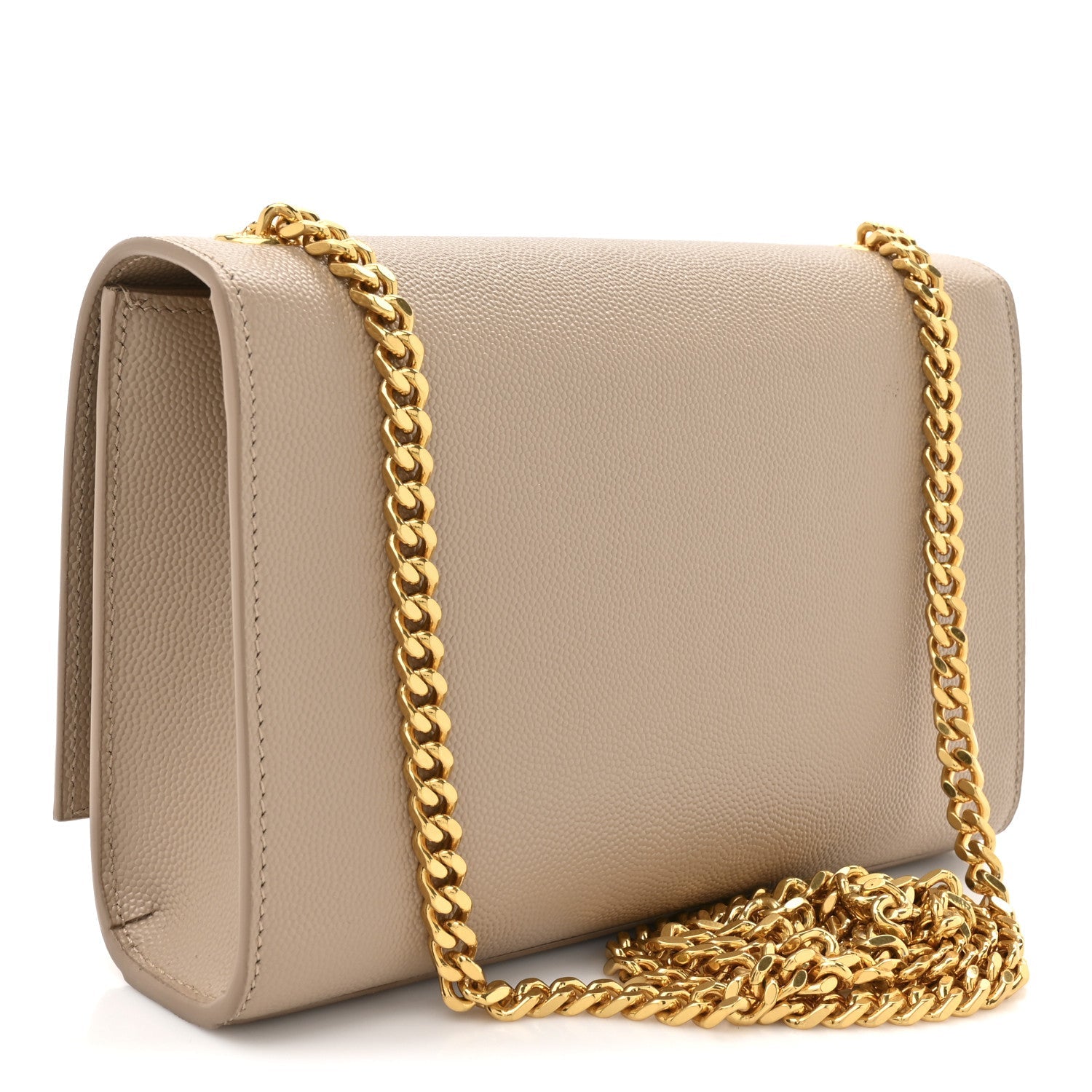 Grain De Poudre Small Monogram Kate Satchel Dark Beige